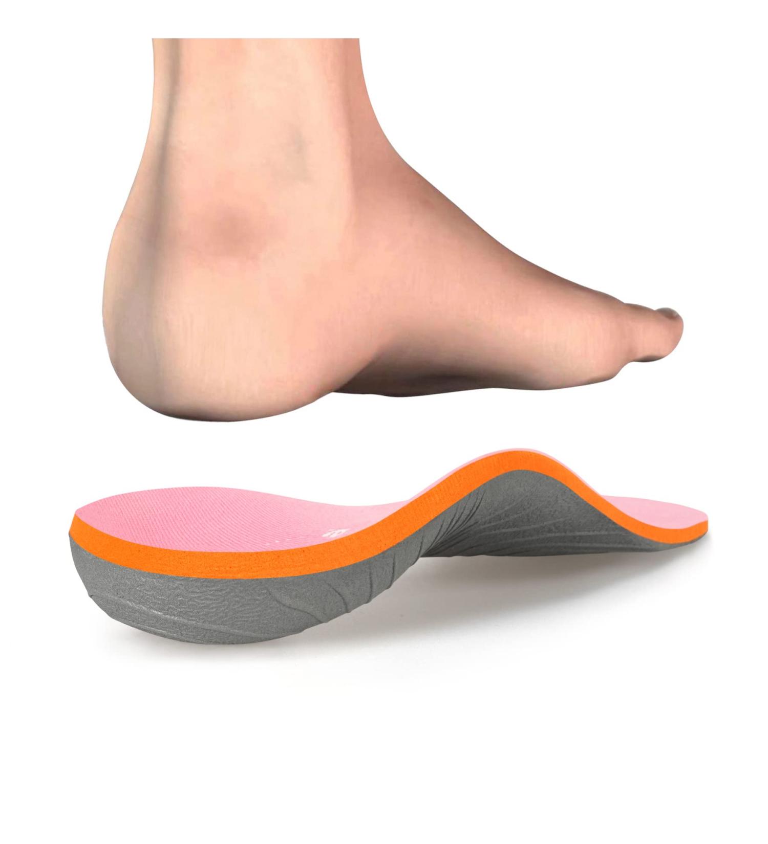 Vitality by iFitna Pink Max Cushion Arch Support Shoe Inserts for Women - Size MEN 8-8 1/2|WOMEN 10-10 1/2 - 270MM/10.63 - Pink - Buy Online on GoSupps.com