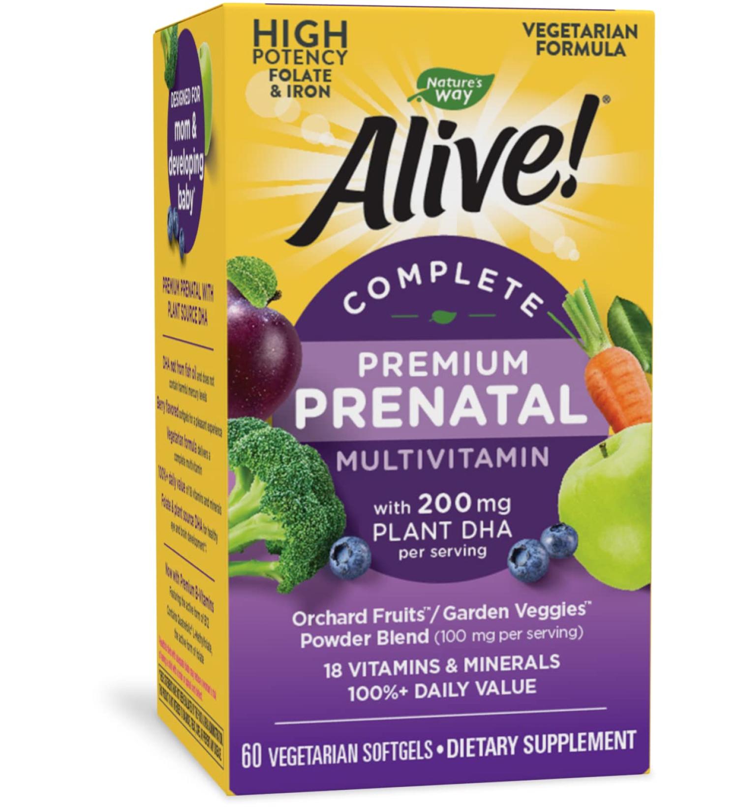 Natures Way Vitamin Multi Prenatal - 60 Count | Essential Prenatal Vitamins - Buy Online on GoSupps.com