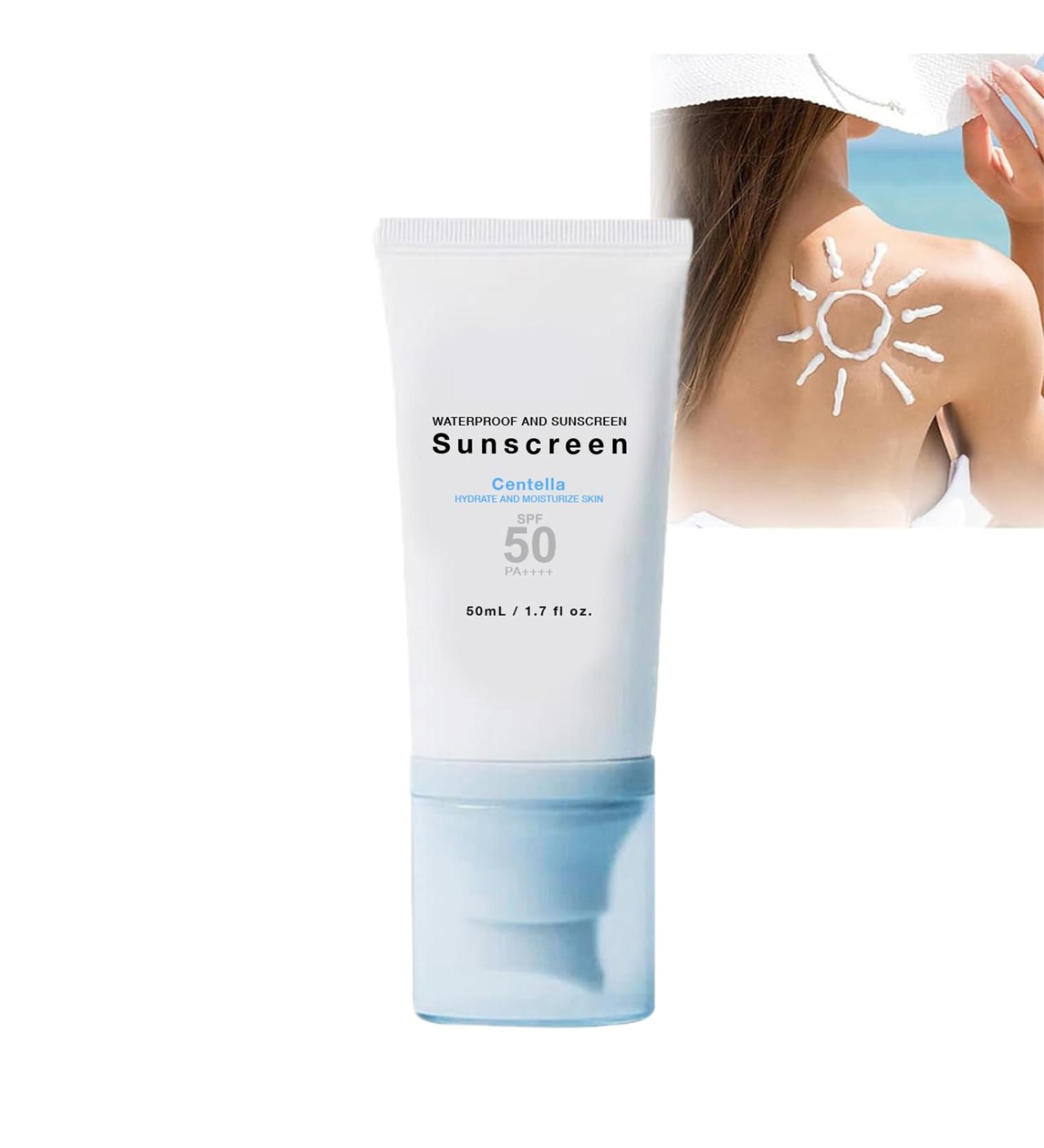Centella Sunscreen SPF 50+ PA++++ | Calming Moisture Daily Sun Serum | No White Cast | Korean Skincare - Buy Online on GoSupps.com
