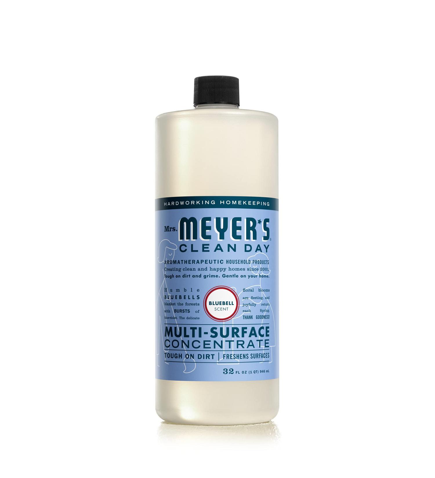Mrs. Meyer's Multi-Surface Cleaner Concentrate - Bluebell | 32 fl. oz - Clean Floors, Tile & Counters - Buy Online on GoSupps.com