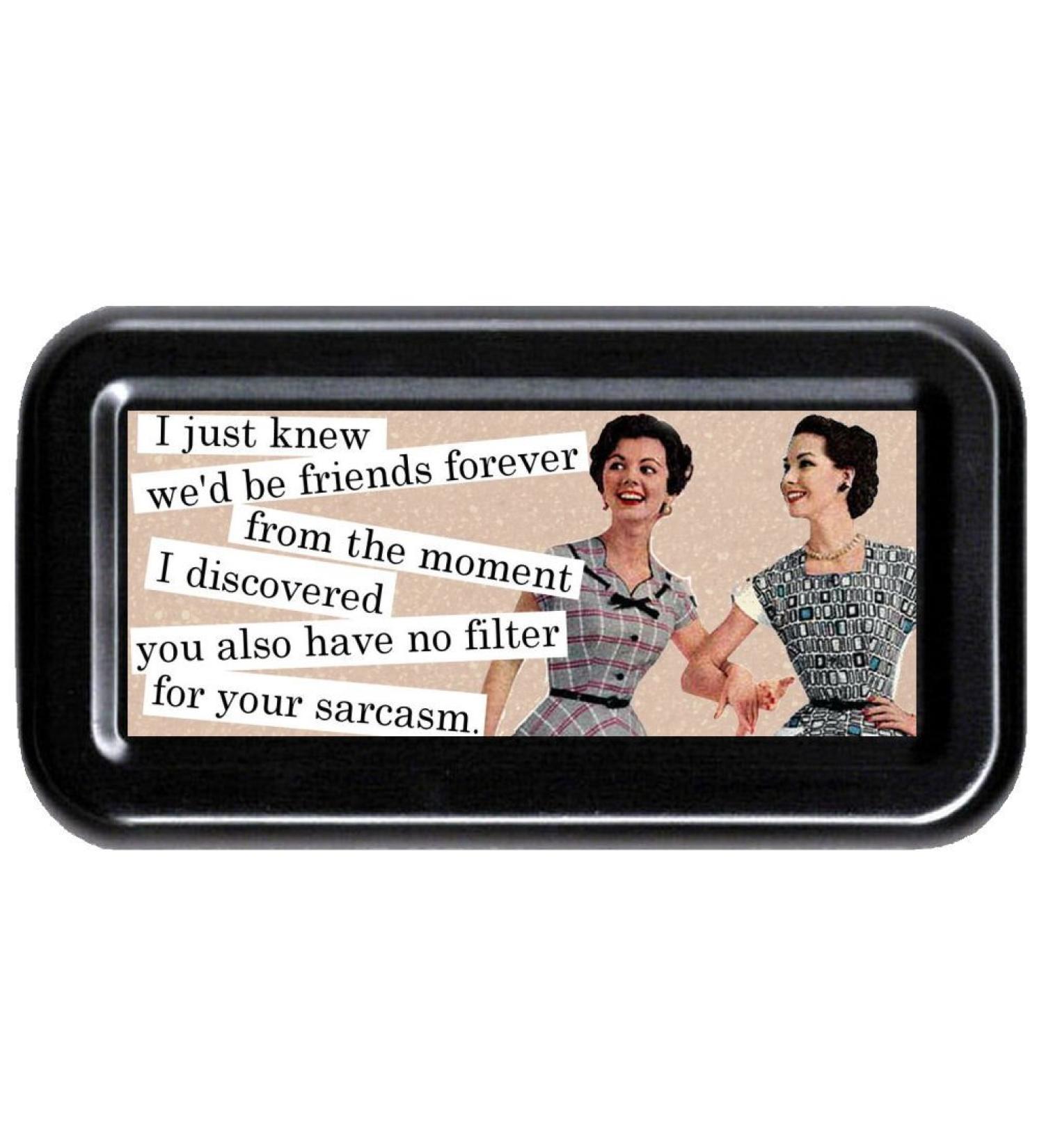No Filter for Sarcasm Funny Retro Tampon Case