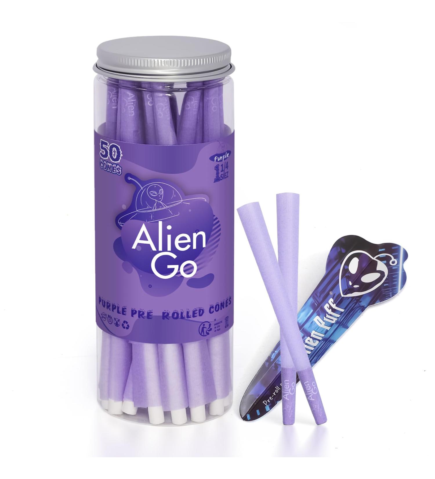 1 1/4 Size Pre Rolled Cones 84mm Cones Premium Rolling Papers 50 Packs Cones With Tip Tobacco Tools Suitable For Travel Home Sharing Gifts. PURPLE - Buy Online on GoSupps.com
