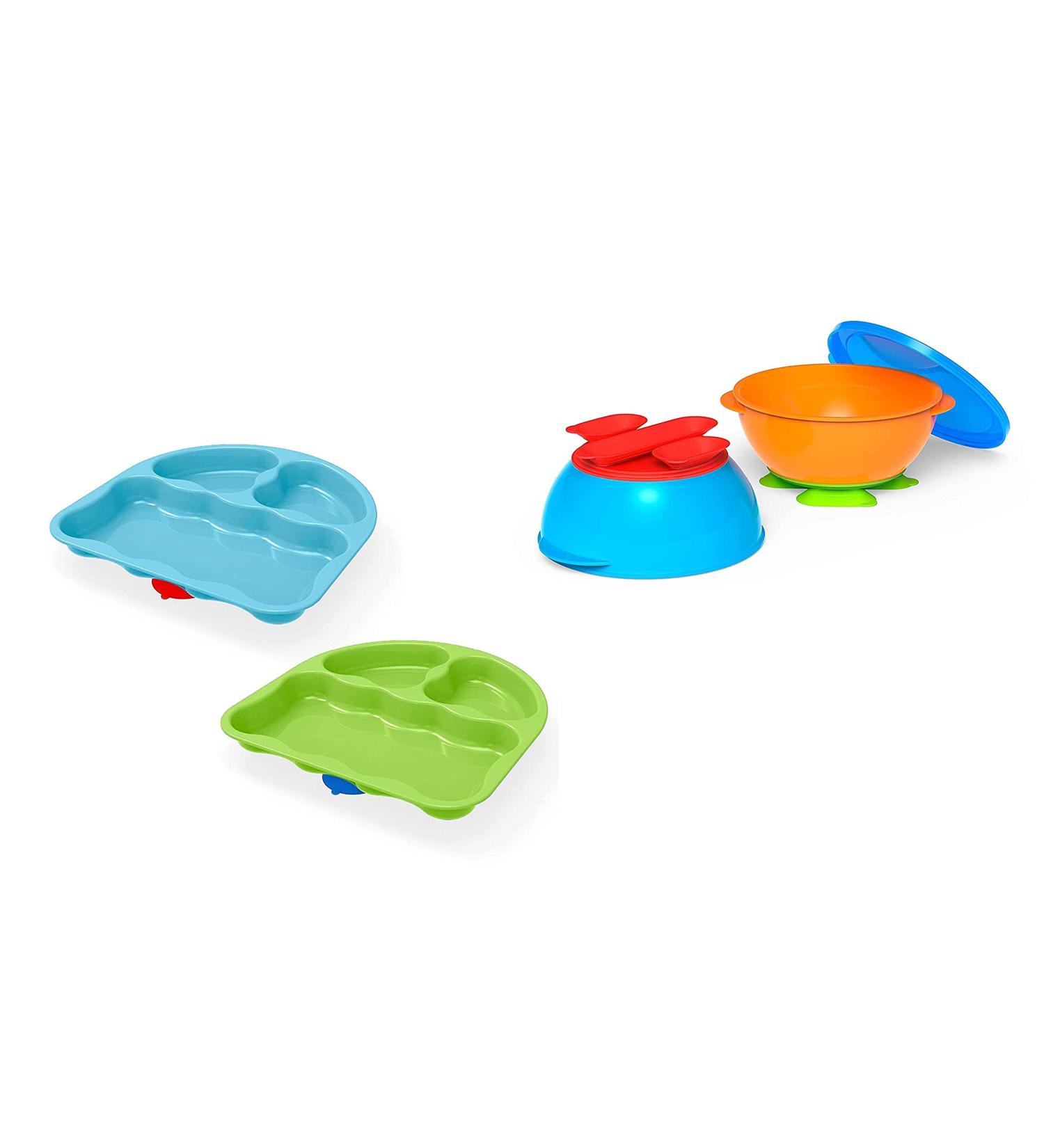 Buy Nuk Gerber Graduates Tri-Suction Plates Set | International Shipping Available | Safe & Durable Baby Feeding Solutions - Buy Online on GoSupps.com