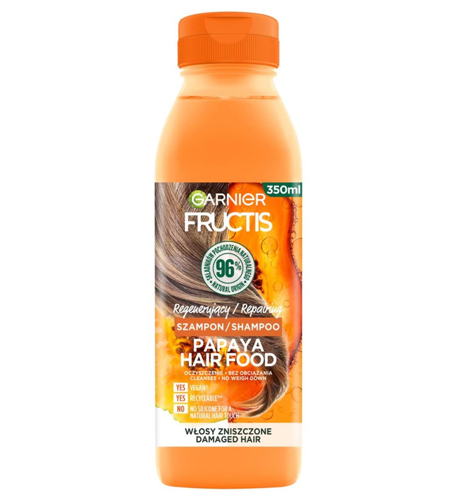 GARNIER FRUCTIS HAIR FOOD PAPAYA SHAMPOO 350ML