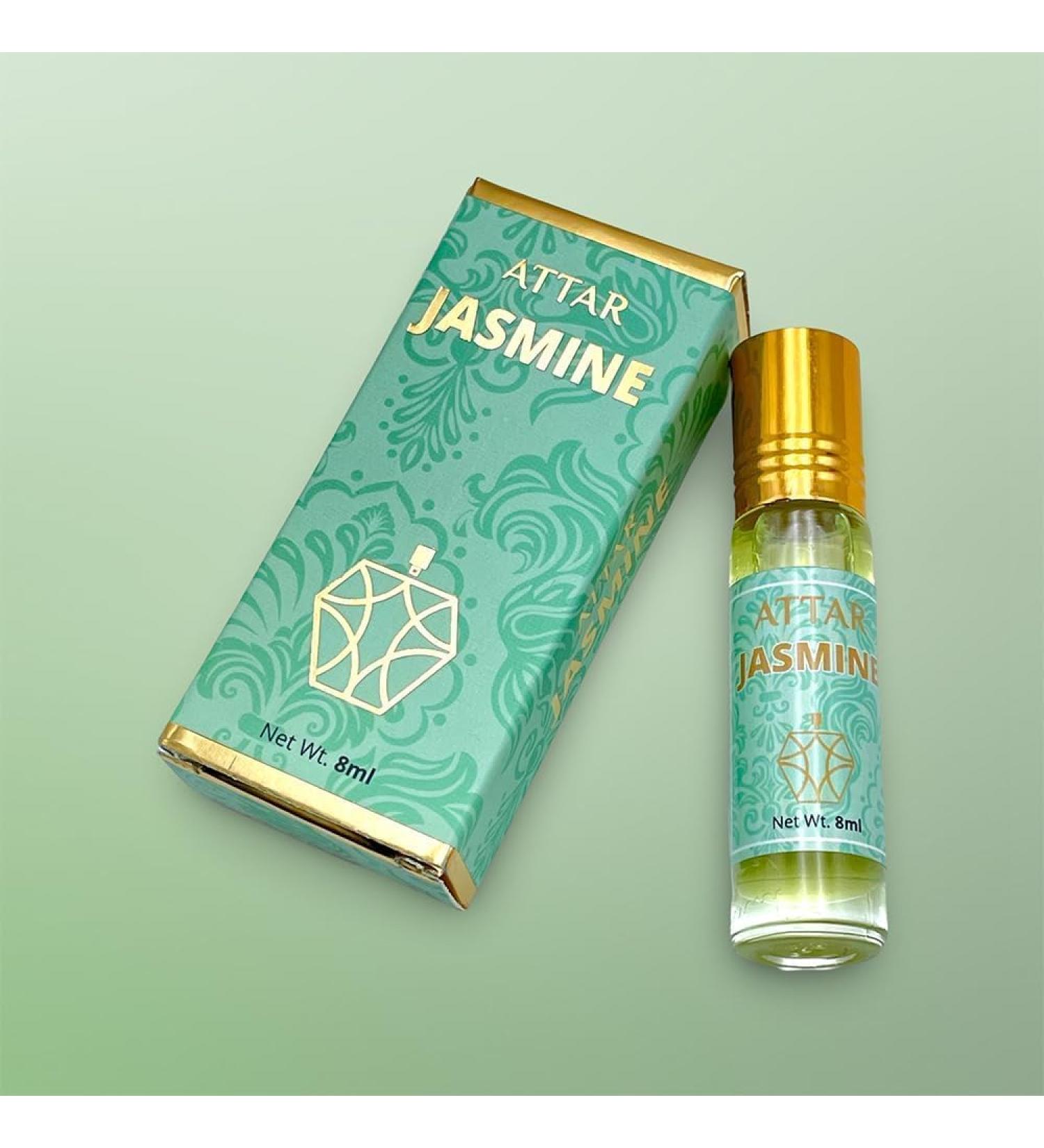Natural Perfume Oil Jasmine Long Lasting Fragrance Attar With Easy Apply Roll On For Men And Women - 8 ML (Pack Of 1) - Buy Online on GoSupps.com