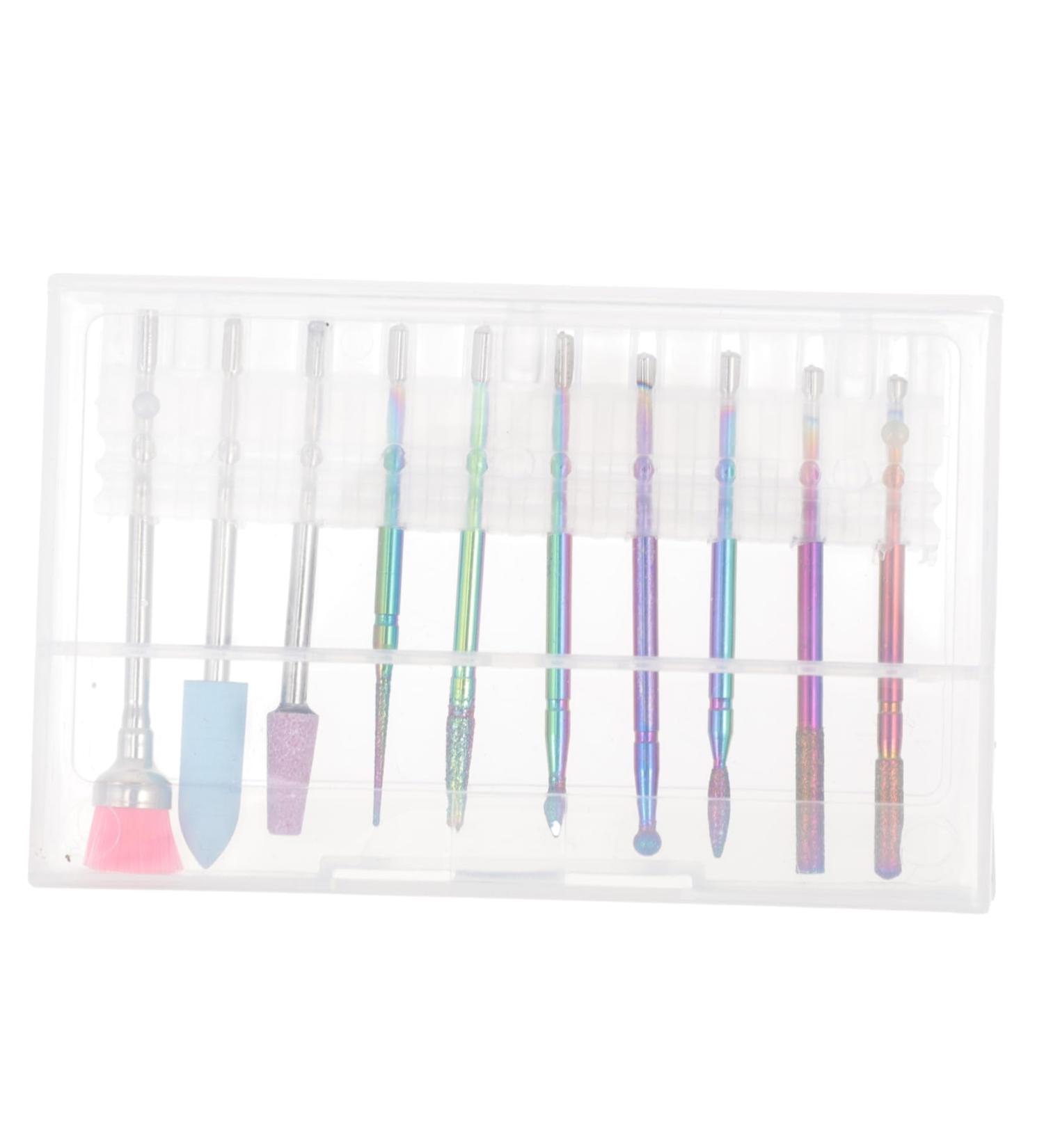 Ipetboom Faux Nails 1 Set Nail Polisher Alloy Tungsten Steel Natural Nail Pen Artificial Nails - Buy Online on GoSupps.com