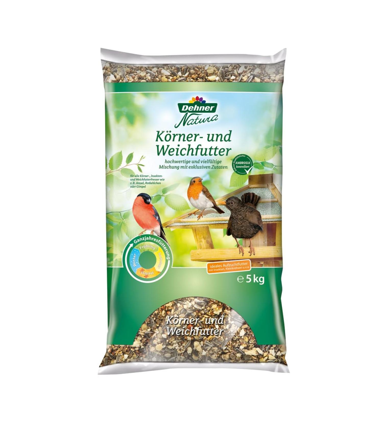 Dehner Natura Wild Bird Food - 5kg Grain & Soft Food for Wildbirds - Premium International Shipping - Buy Online on GoSupps.com