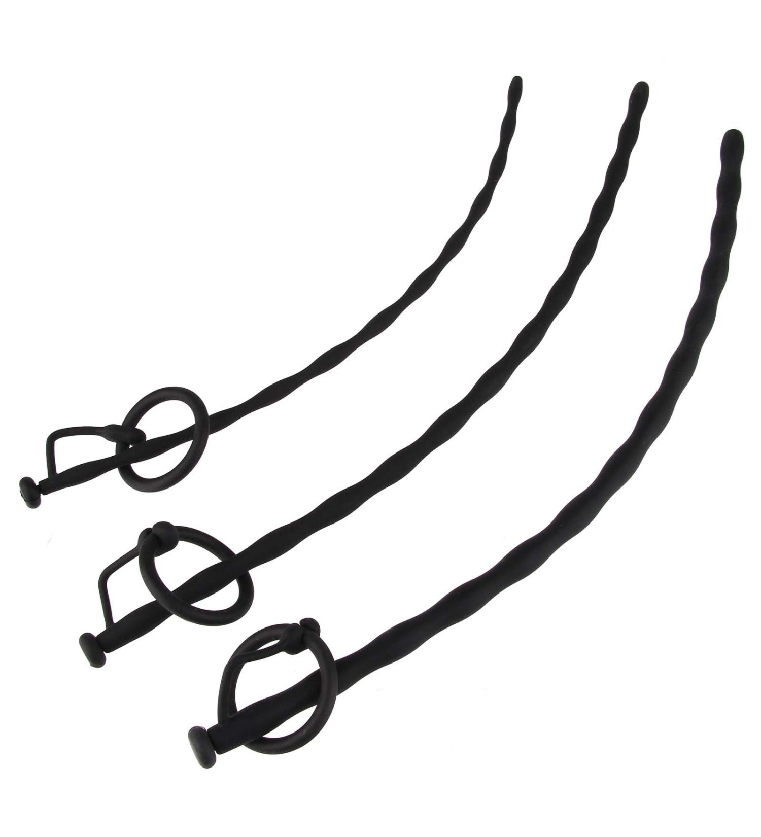 Bewish Beaded Urethral Plug Silicone Penis Catheter Plug Male Urethral Sounding Dilators Sex Toys JM34 - Buy Online on GoSupps.com