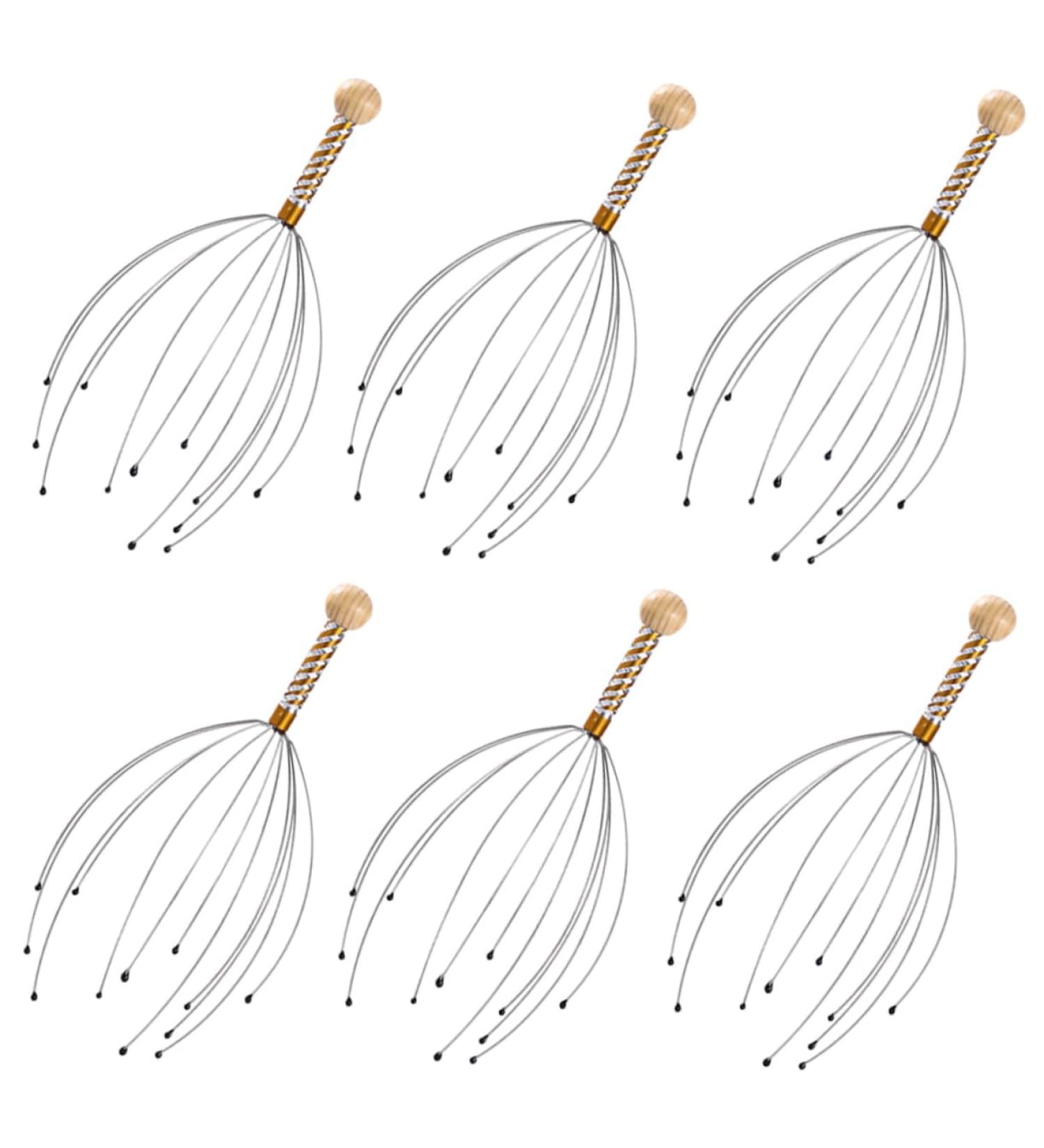 Tovinanna 6-in-1 Massage Shampoo Scrubber & Scalp Care Tool - Stress Relief Hair Crawler Brush - Buy Online on GoSupps.com