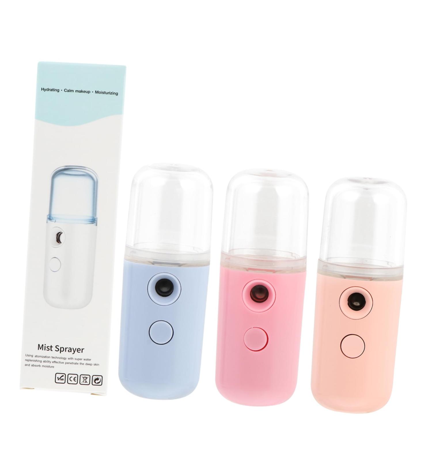 Healeved 4pcs Small Pill Hydrating Instrument Facial Mister Face Humidifier Skin Moistener Spray Humidifier Face Steamer Face Mist Steamer Face Mist Sprayer Beauty Sprayer - Buy Online on GoSupps.com