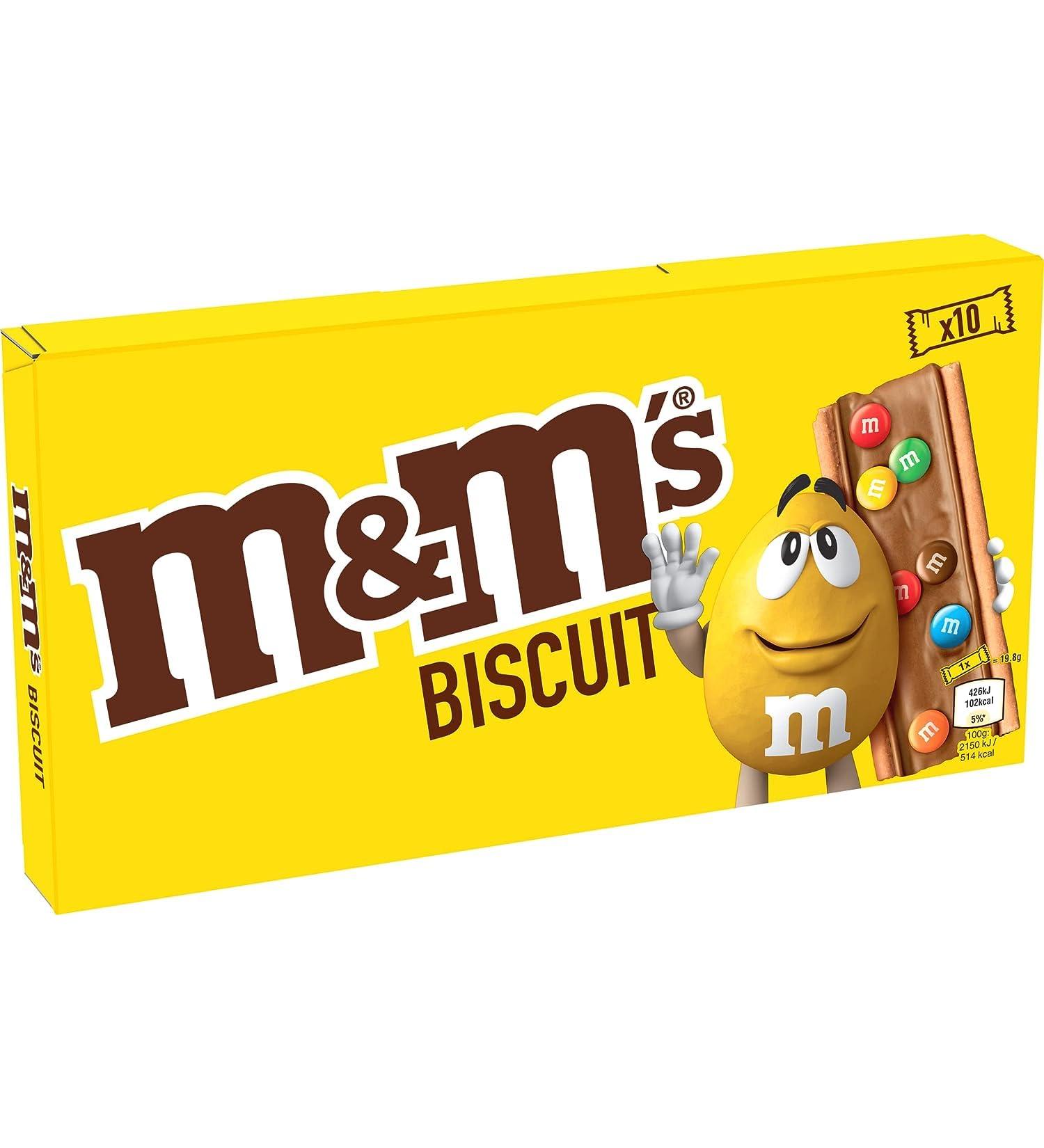 M&M'S Milk Chocolate Biscuits 198 g - Buy Online on GoSupps.com