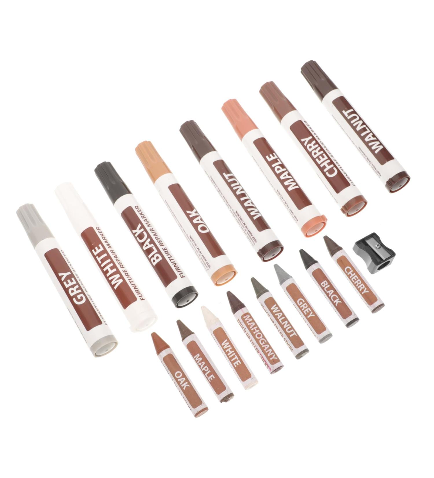 Furniture Repair Pen Set - Touch-Up Paint Pens for Scratch Repair | Home Supplies & Floor Repair Kit - Buy Online on GoSupps.com