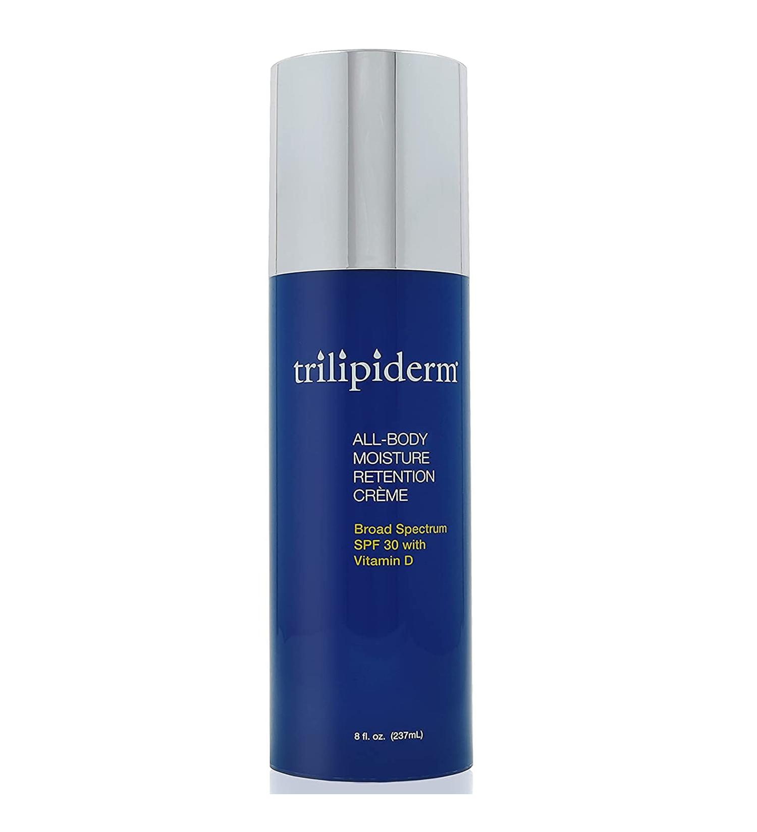 Trilipiderm All-Body Moisture Retention Cr me w/SPF 30 - Vitamin D Sunscreen Non-Greasy Hydrating Sun Lotion Plant-Derived Lipids Airless Pump - 8 Oz - Buy Online on GoSupps.com
