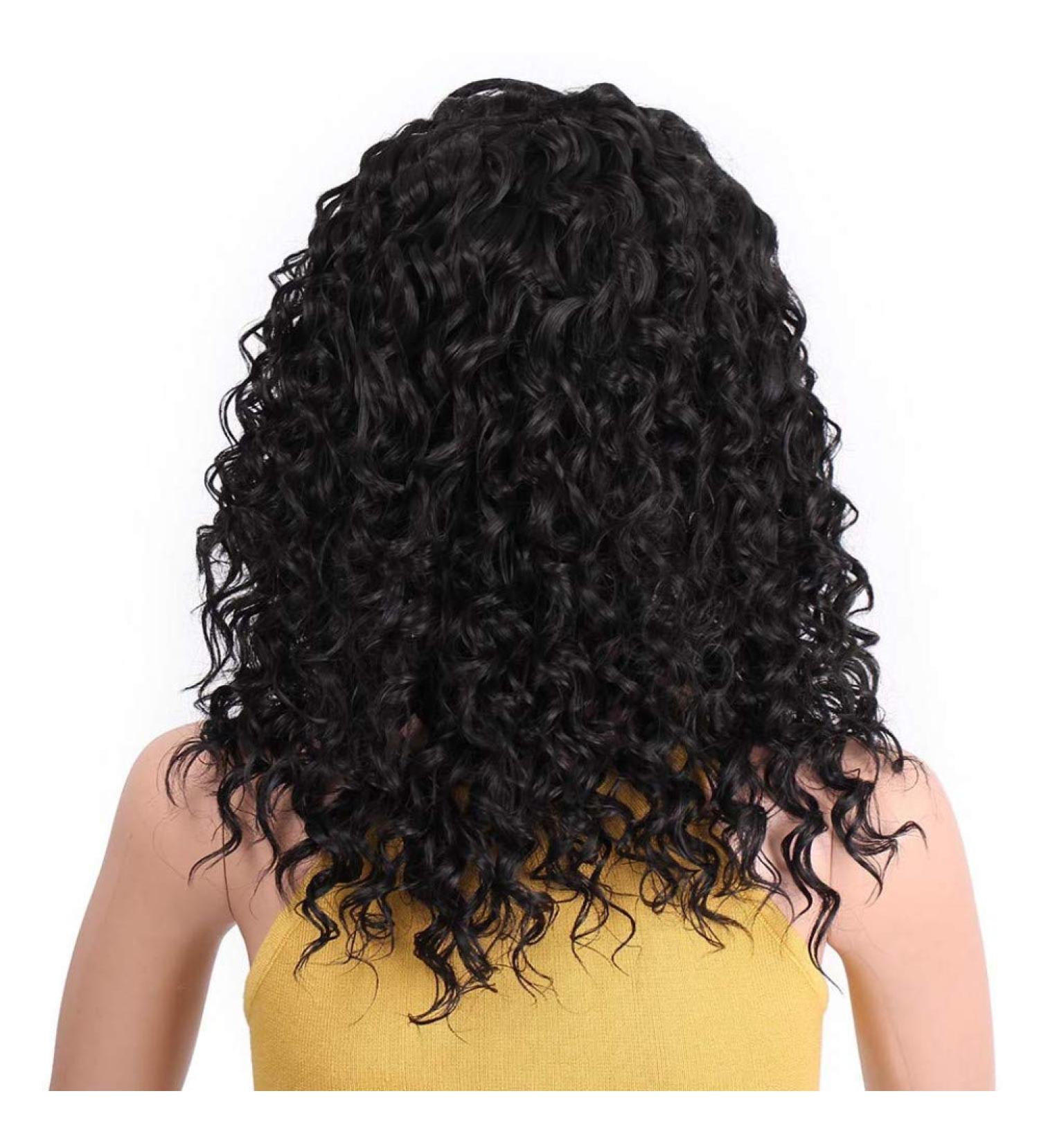 HBINGBING 26 Long Curly Black Lace Front Wig for Women - Synthetic Braided Wigs with Baby Hair - Perfect for African American Styles - Buy Online on GoSupps.com