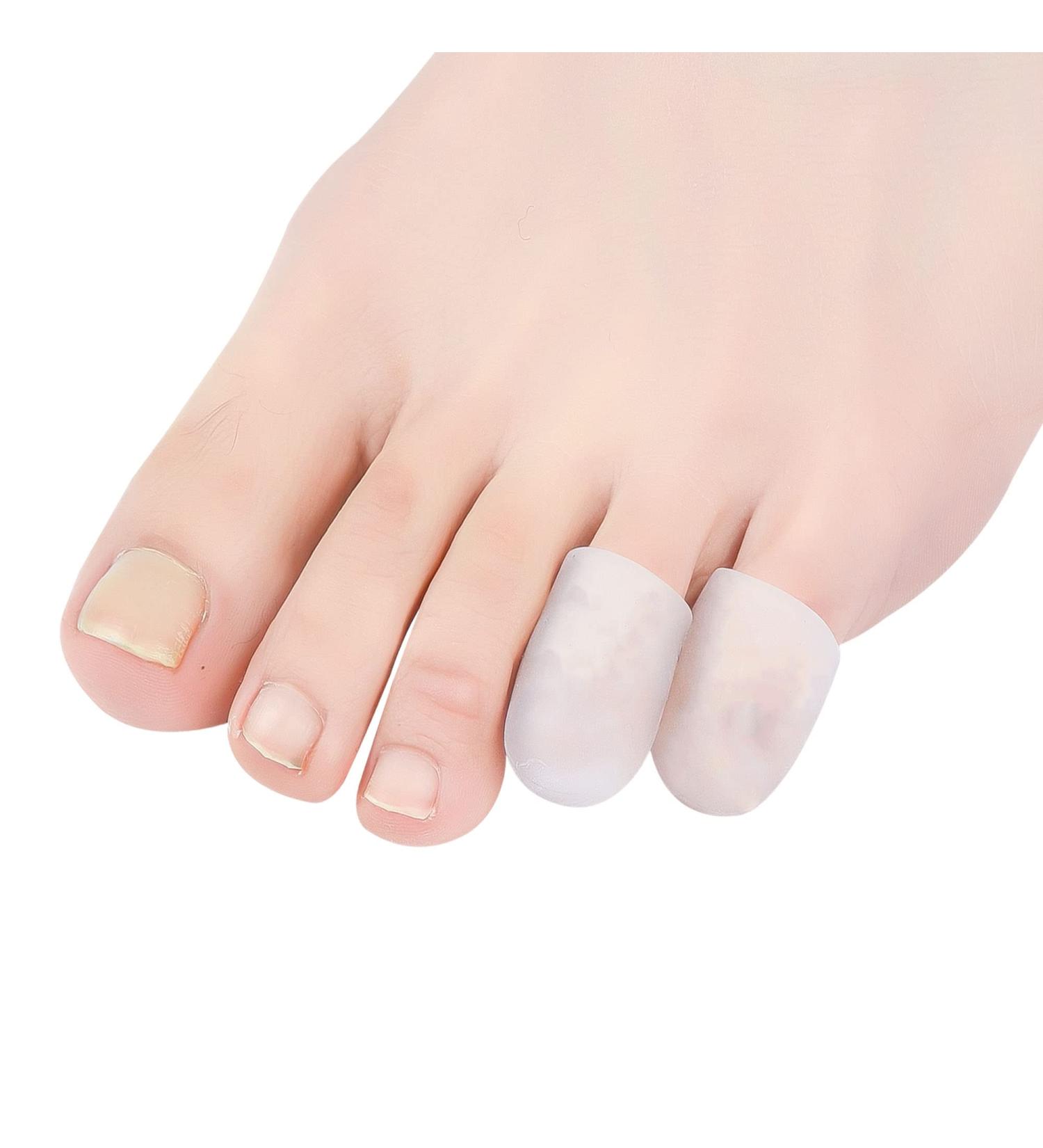 Hoogoo Pinky Toe Sleeves - 10 Pack Small Toe Caps for Corns, Blisters, and Friction Relief - Buy Online on GoSupps.com
