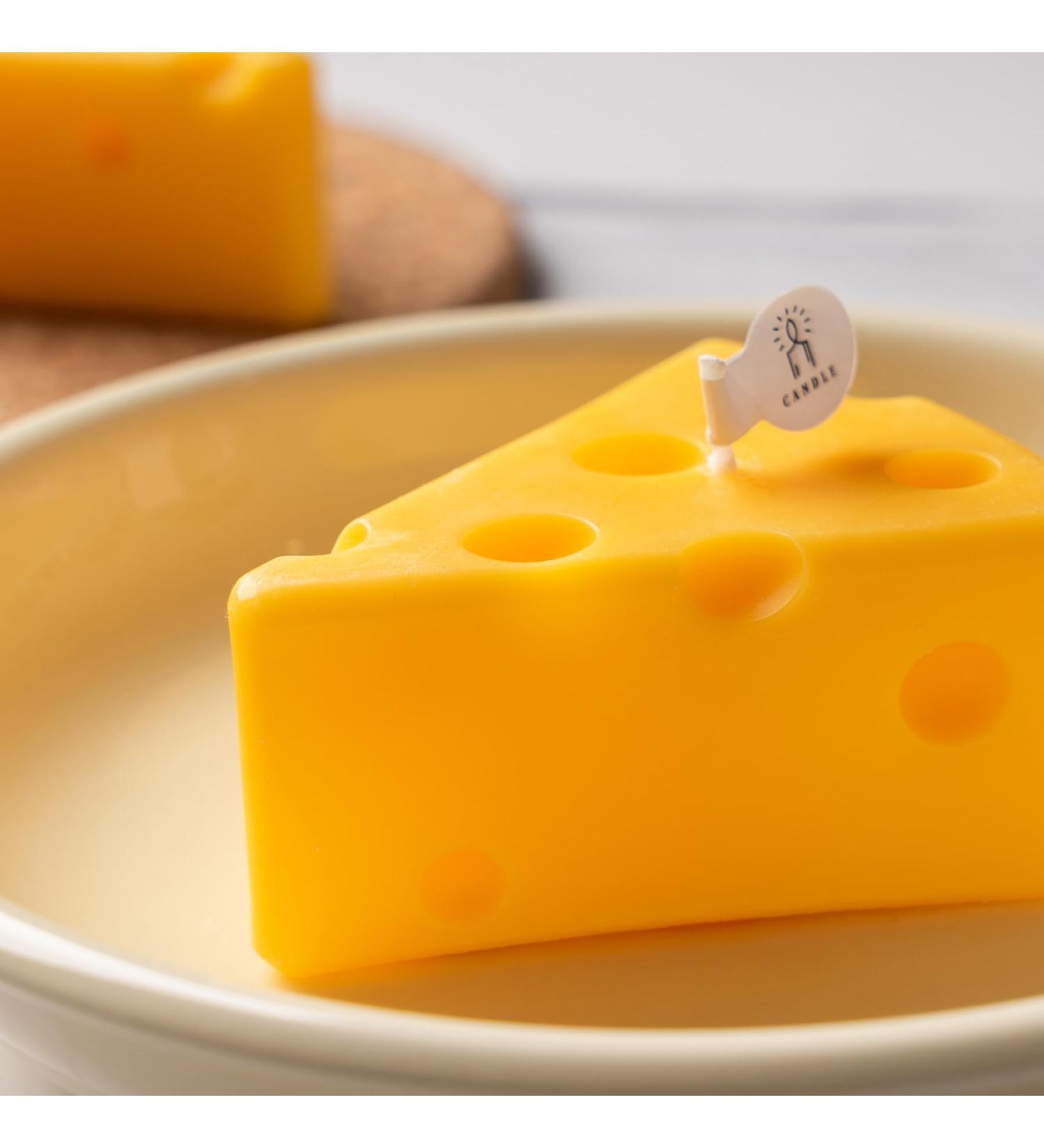 Handmade Cheese Shaped Scented Candle - Perfect Gift for Valentine's Day Birthdays & Anniversaries | Stress Relief & Home Decor - Buy Online on GoSupps.com