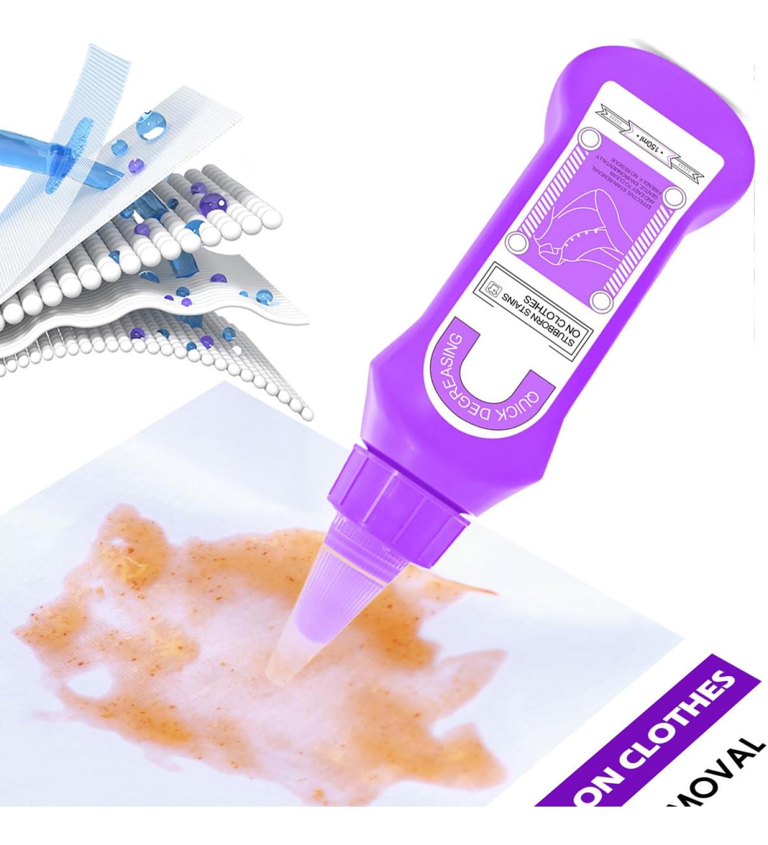 Fourpeopeo Active Enzyme Laundry Stain Remover 5 fl.oz Active Enzyme Laundry Stain Remover White Shirt Guardian Active Enzyme Stubborn Clothing Oil Stain Remover for Clothes (1-Pack 5 fl.oz) - Buy Online on GoSupps.com