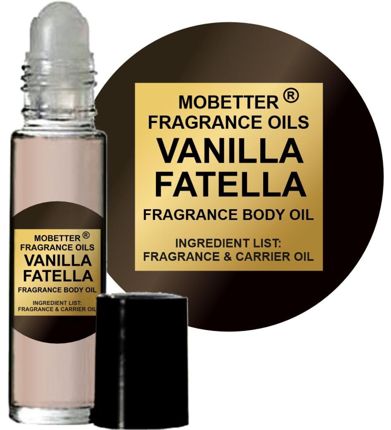 MOBETTER FRAGRANCE OILS Vanilla Fatella Unisex Perfume Body Oil (.33 fluid oz Vanilla Fatella) Vanilla Fatella 0.33 Fl Oz (Pack of 1)
