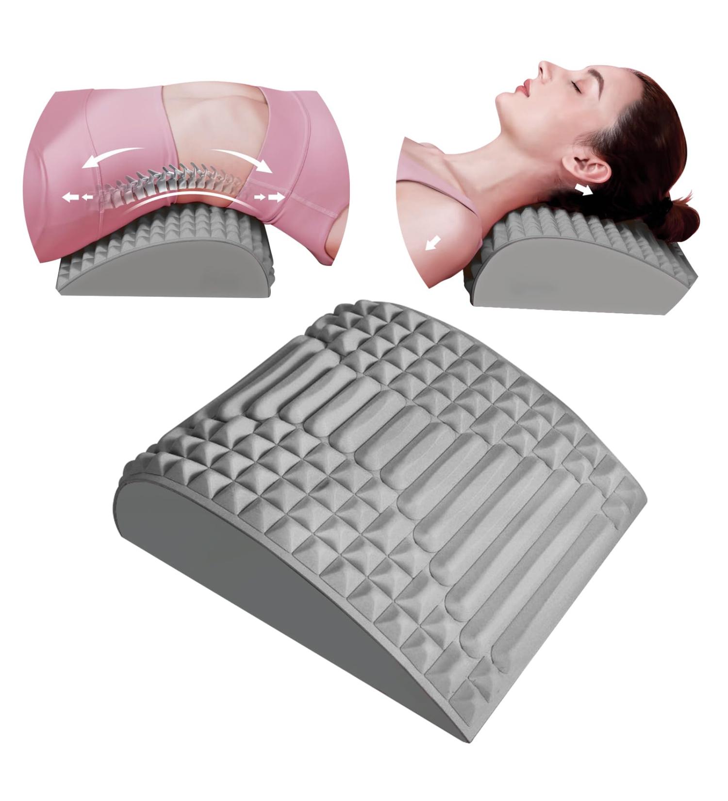 Zhongko 2-in-1 Neck & Back Stretcher | Adjustable Spine Board Posture Corrector for Back & Neck Pain Relief - Buy Online on GoSupps.com
