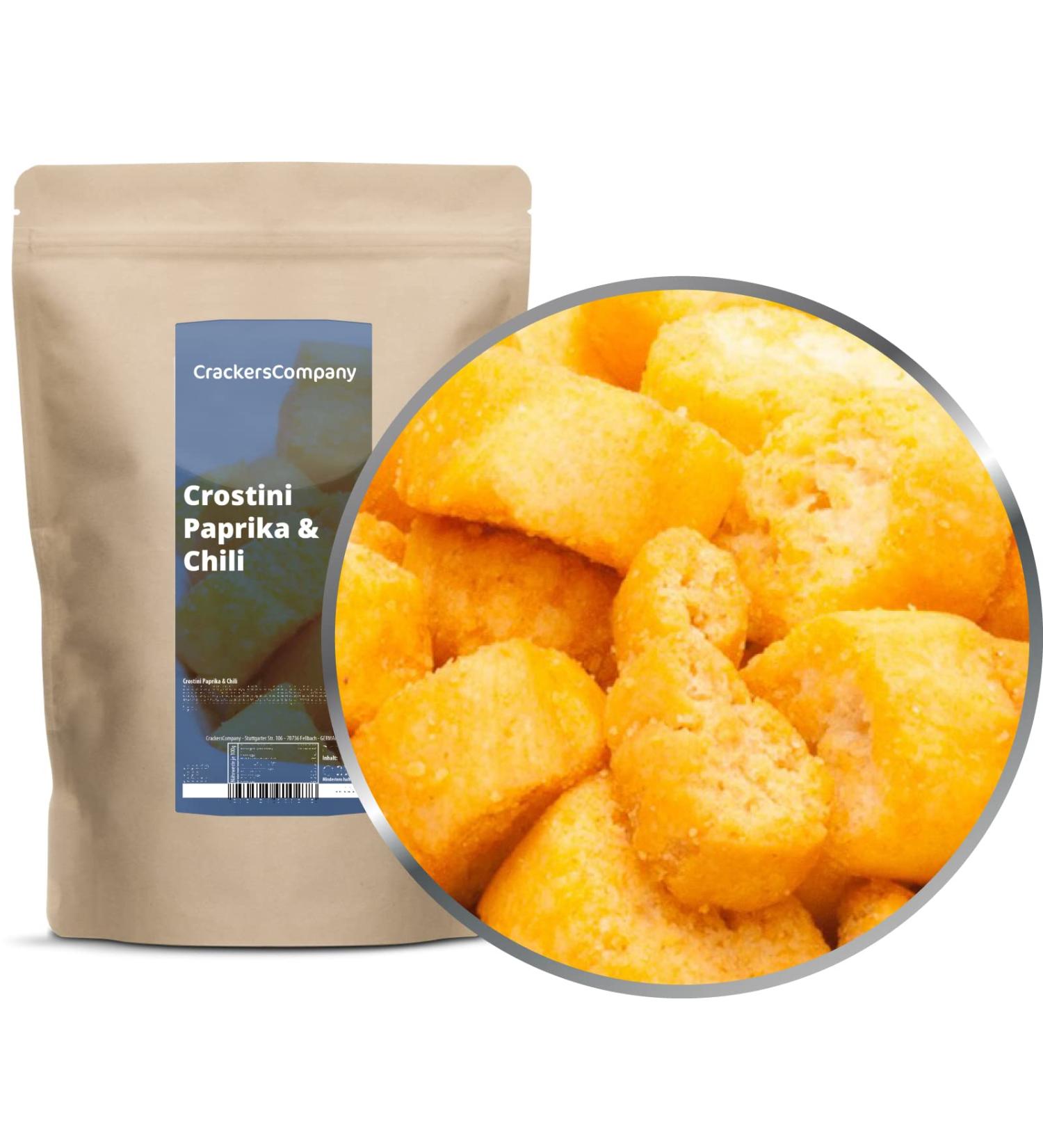 Vegan Croutons Semmel Cubes - 600g (3 x 200g) Mediterranean Flavor Lactose-Free Chili Paprika & Garlic - Perfect Topping for Soup & Salad - Buy Online on GoSupps.com