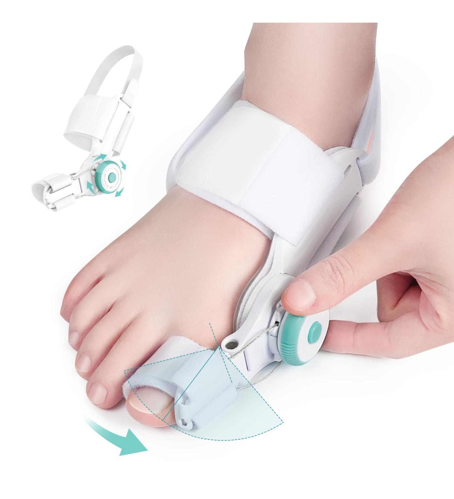 TENICORE Bunion Corrector - Orthopedic Toe Straightener for Men & Women - Adjustable Bunion Splint for Relief - Inner Silicone Pad, Anti-slip Strap - 1PC - Buy Online on GoSupps.com