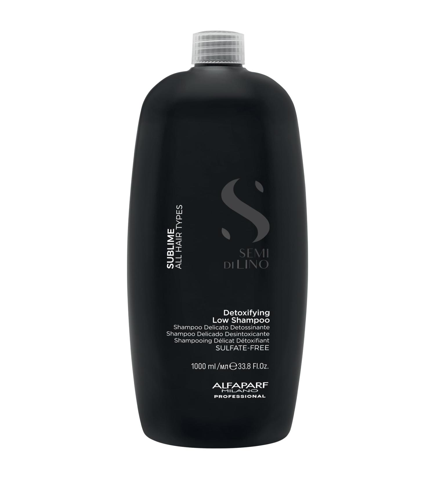 Alfaparf Milano Semi Di Lino Sublime Detoxifying Low Shampoo 1000ml - Buy Online on GoSupps.com