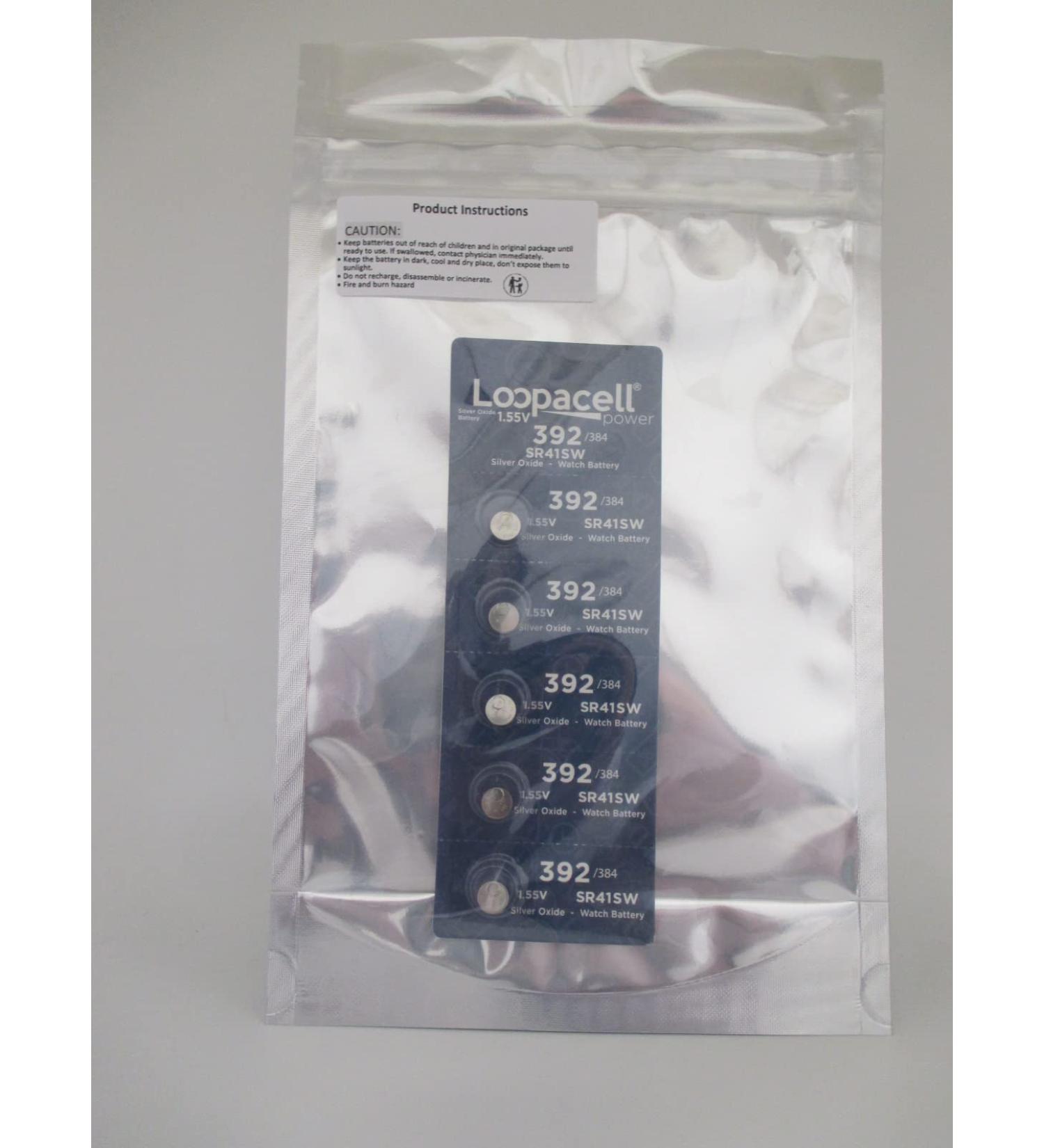 50 Watch Battery 1.55V Batteries 392 SR41W