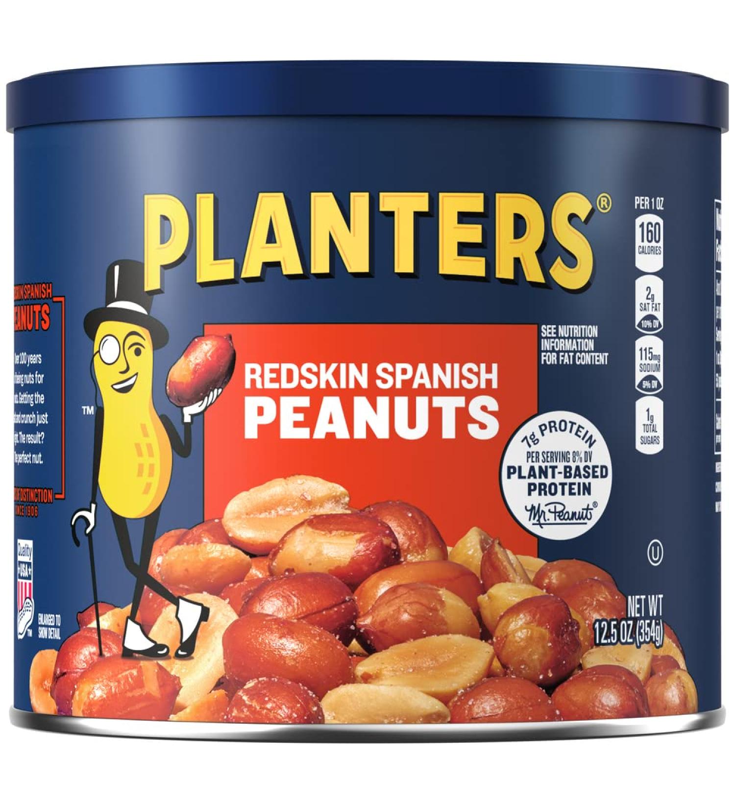 Planters Redskin Spanish Peanuts 12.5 oz Canisters (Pack of 6) - Buy Online on GoSupps.com
