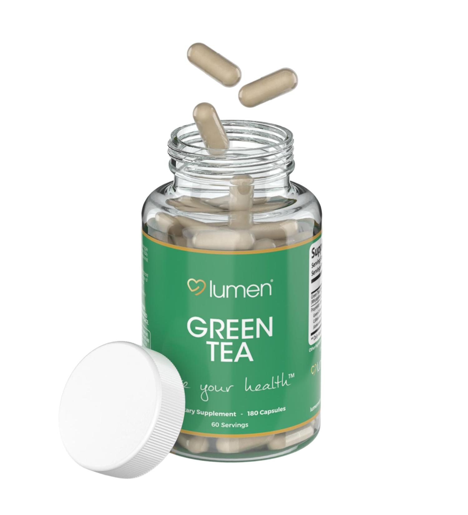 Lumen Naturals Green Tea Supplement Blend for Women - Green Coffee Bean - 180 Count - 60 Servings 180 Count (Pack of 1) - Buy Online on GoSupps.com