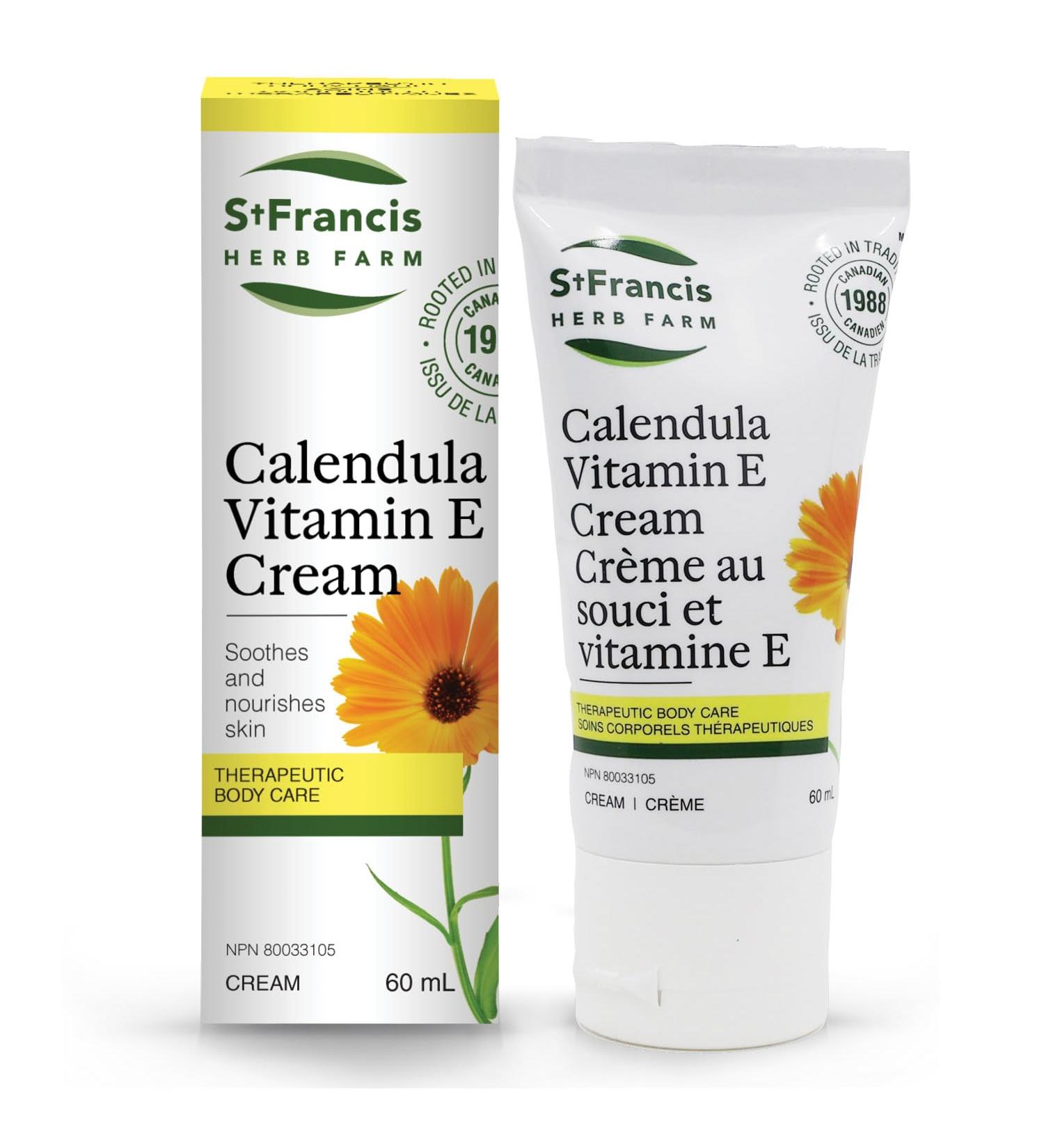 St. Francis' Calendula Vitamin E Cream (60 ml) - Buy Online on GoSupps.com