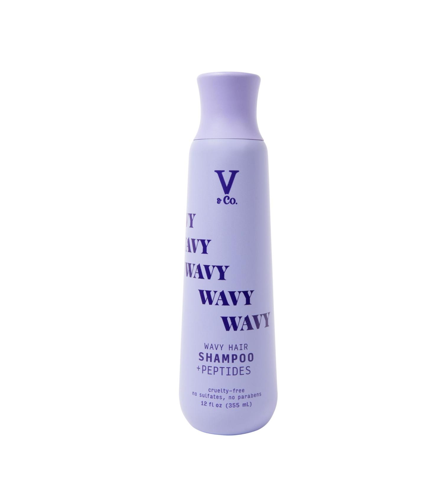 V&Co. Beauty Wavy Hair Nourishing Shampoo | Peptide Technology | 12 oz - Shop Internationally - Buy Online on GoSupps.com