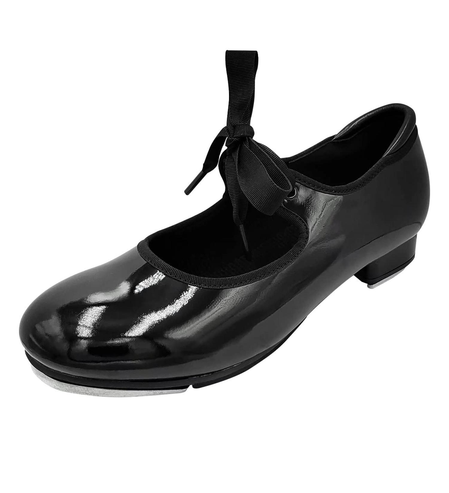 Lemon Tap Shoes - Black Lace-Up Tap Shoes for Children & Adults | 2.5 cm Heel | Size 38 EU - Buy Online on GoSupps.com