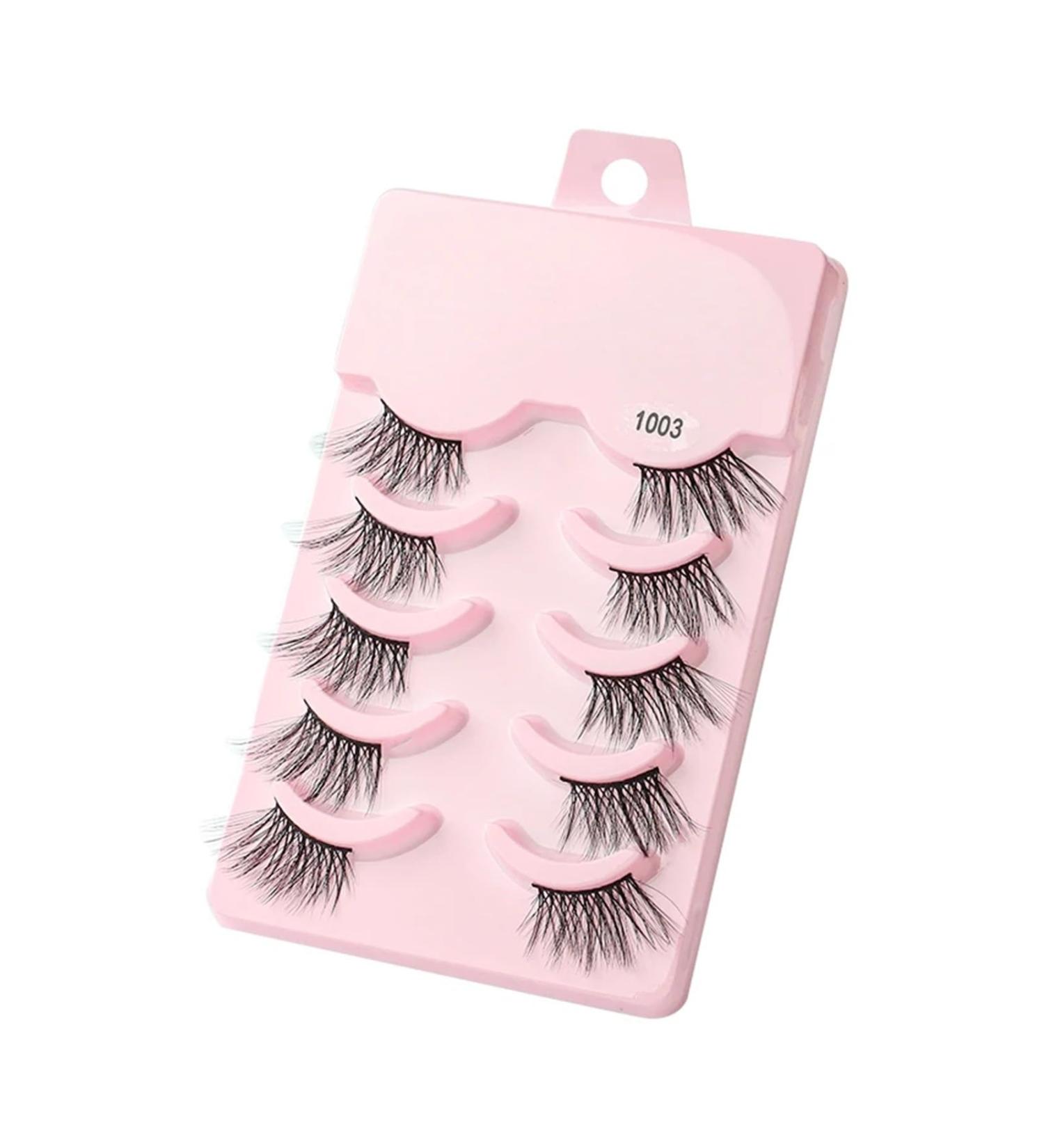 UAMOU Mink Eyelashes Volume False Lashes 3D Mink Natural Long Make Up False Eyelash Faux Cils Cilios Fluffy Fake Eye Lashes Cheerfully (Color : 5 pairs 1003 Size : 10 boxes) - Buy Online on GoSupps.com
