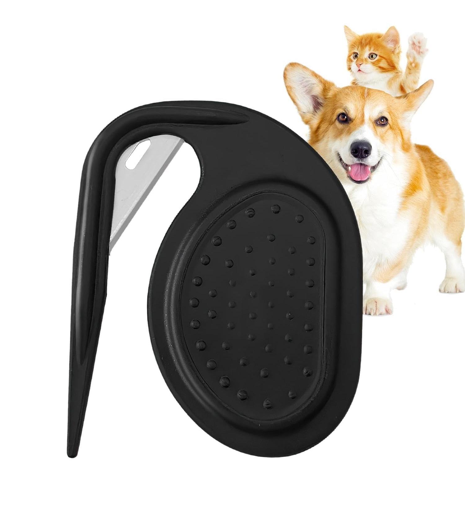 Buy PET Knotting Comb - Best Knitting Comb & Grooming Tool for Cats | Effective Hair Removal & De-Fuzzing Knife (Black) - Buy Online on GoSupps.com