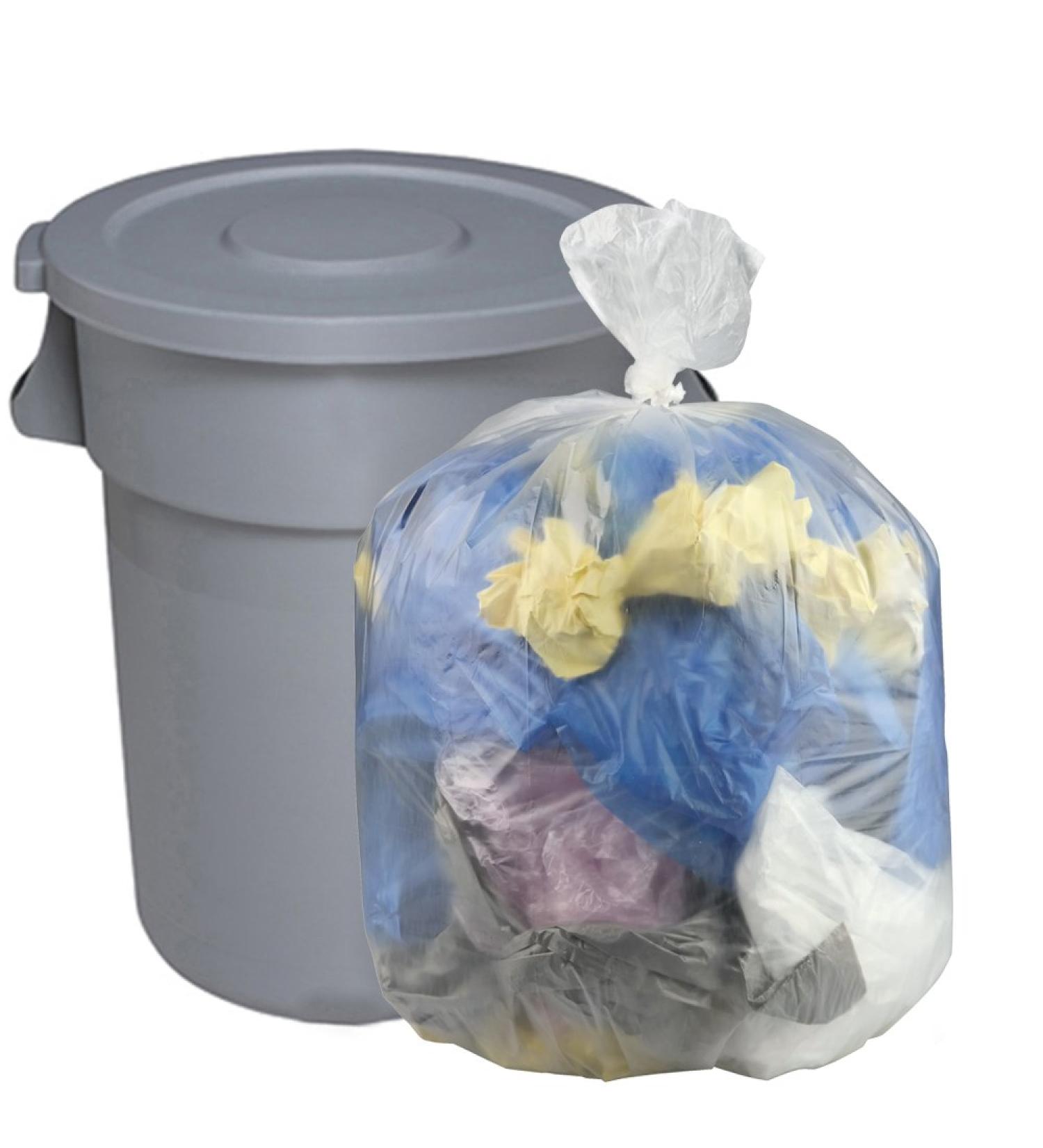 Cand 45 Gallon Clear Lawn and Leaf Garbage Bags - 70 Count Pack for 55 Gallon Bins - Buy Online on GoSupps.com