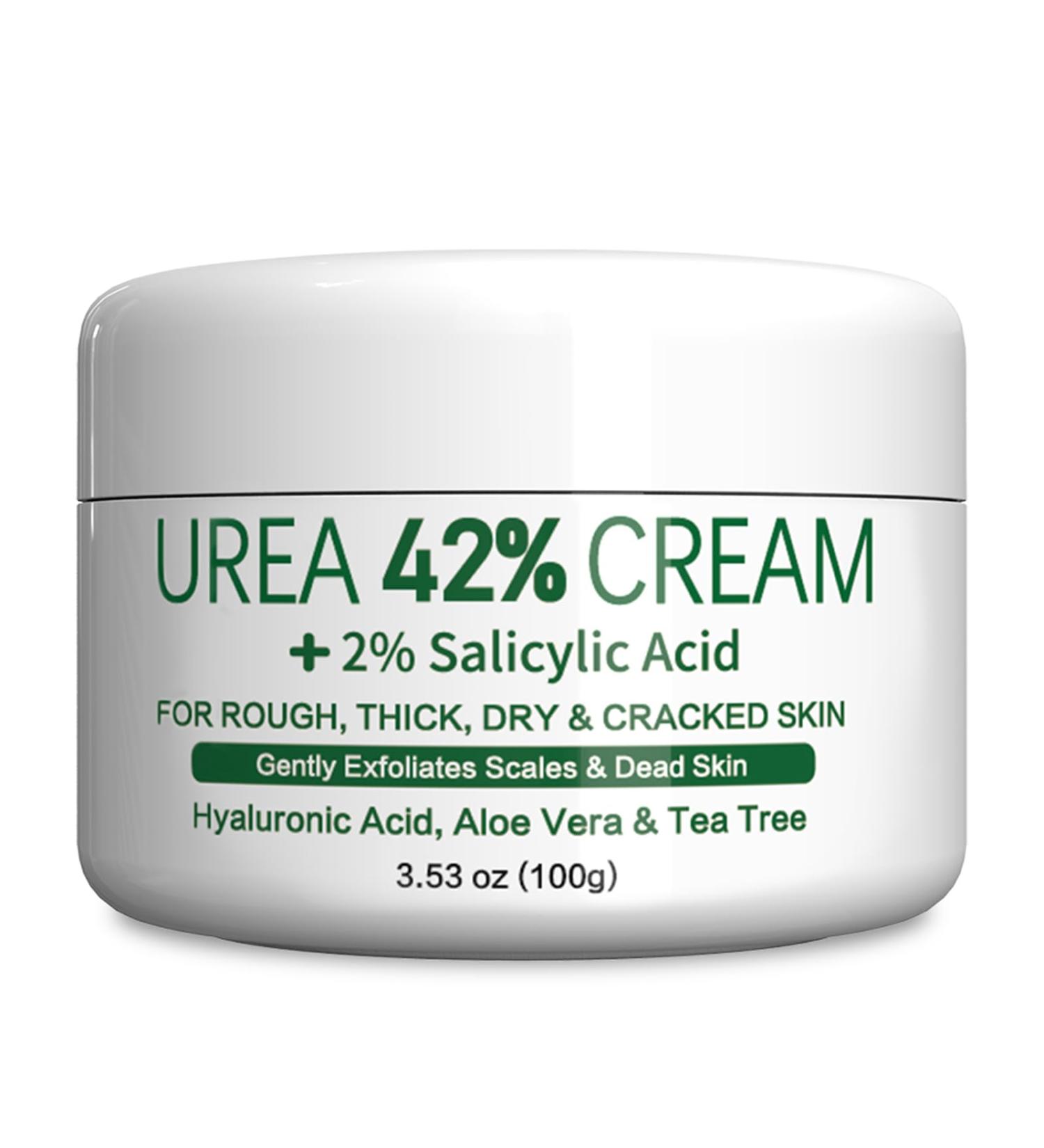 Urea Foot Cream - Urea 42% Foot Cream - Foot Cream for Cracked Heels and Dry Skin - Cracked Heel Repair Cream - Foot Moisturiser Callus Remover Nourishes Soften for Feet Knees Hand - Buy Online on GoSupps.com