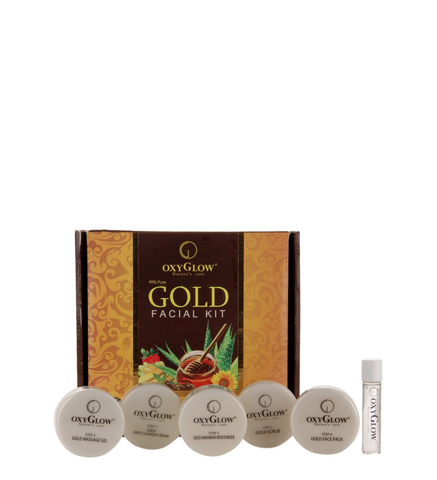 Buy Nature's Care Gold Facial Kit - Skin Serum for Extra Smoothness & Shine | International Shipping Available - Buy Online on GoSupps.com