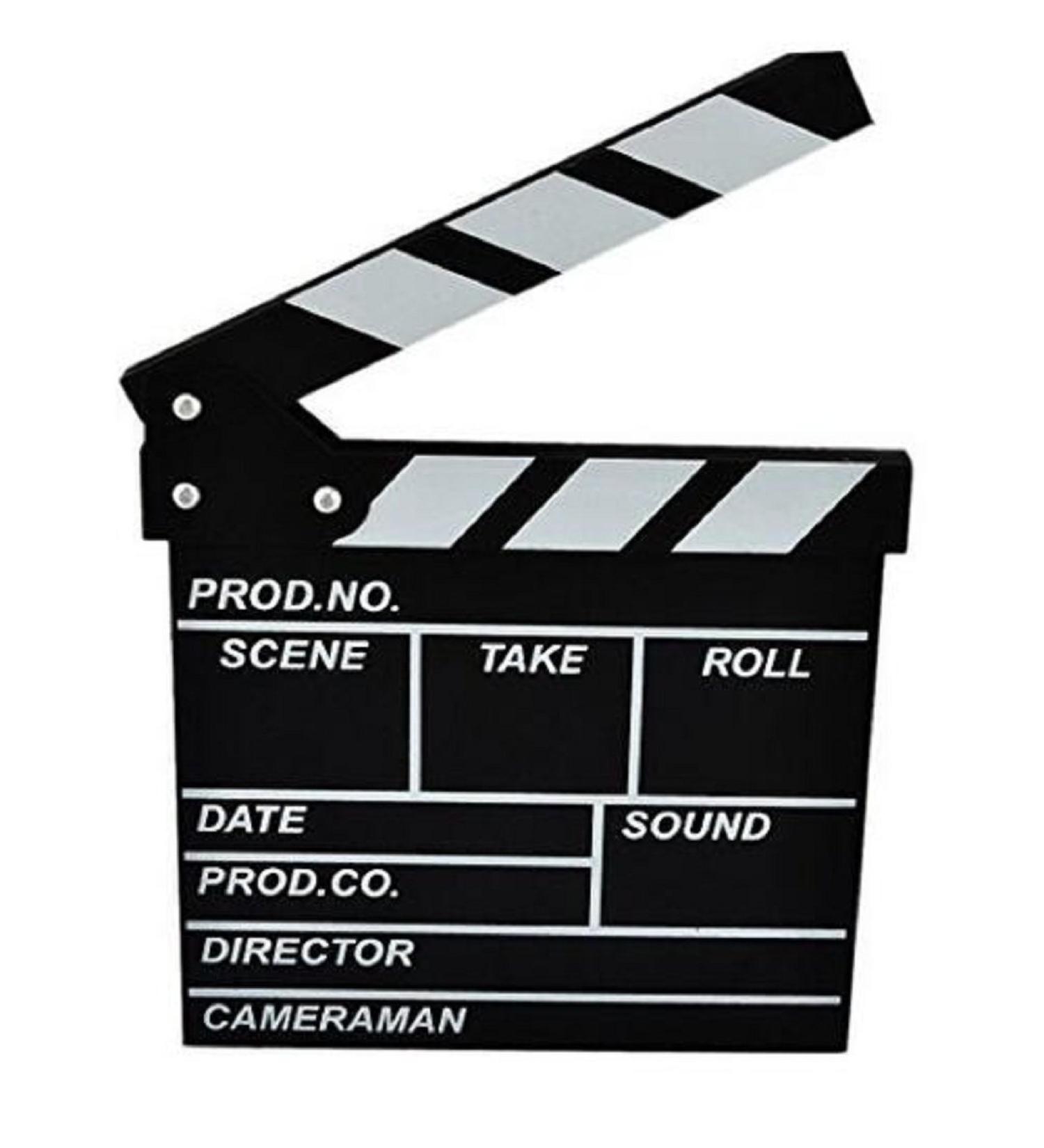 Wendin Wooden Clapboard Director Film Movie Slateboard Clapper Board - Black - Buy Online on GoSupps.com
