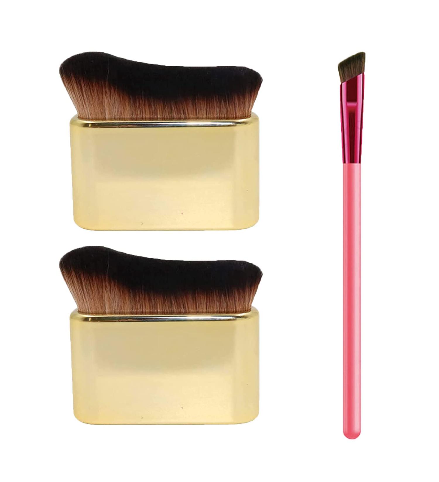 Siren Makeup Brush BeCausePro Siren Brush Foundation Makeup Brush Foundation Brush for Liquid Makeup Cream Powder (2 PCS Gold) - Buy Online on GoSupps.com