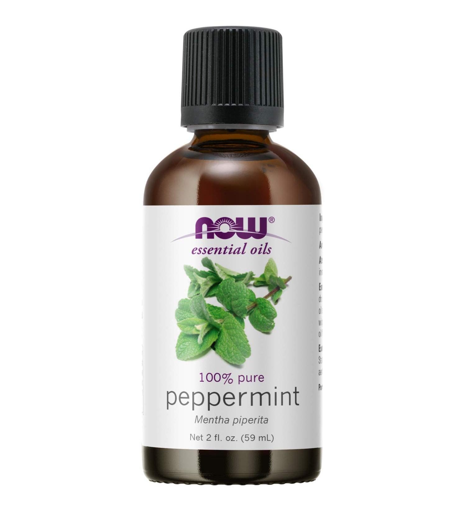 Now Foods Peppermint Essential Oil 2 fl oz - Pure Aromatherapy - Buy Online on GoSupps.com