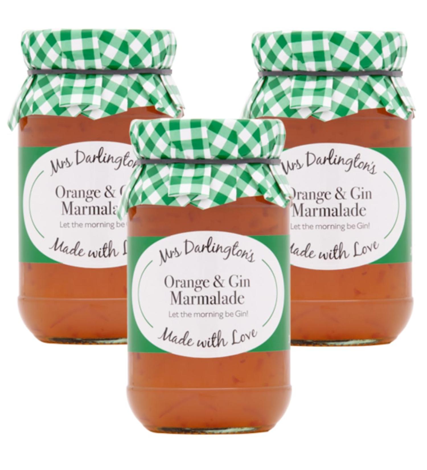 Mrs Darlington's Orange and Gin Marmalade - 340g - Pack of 3
