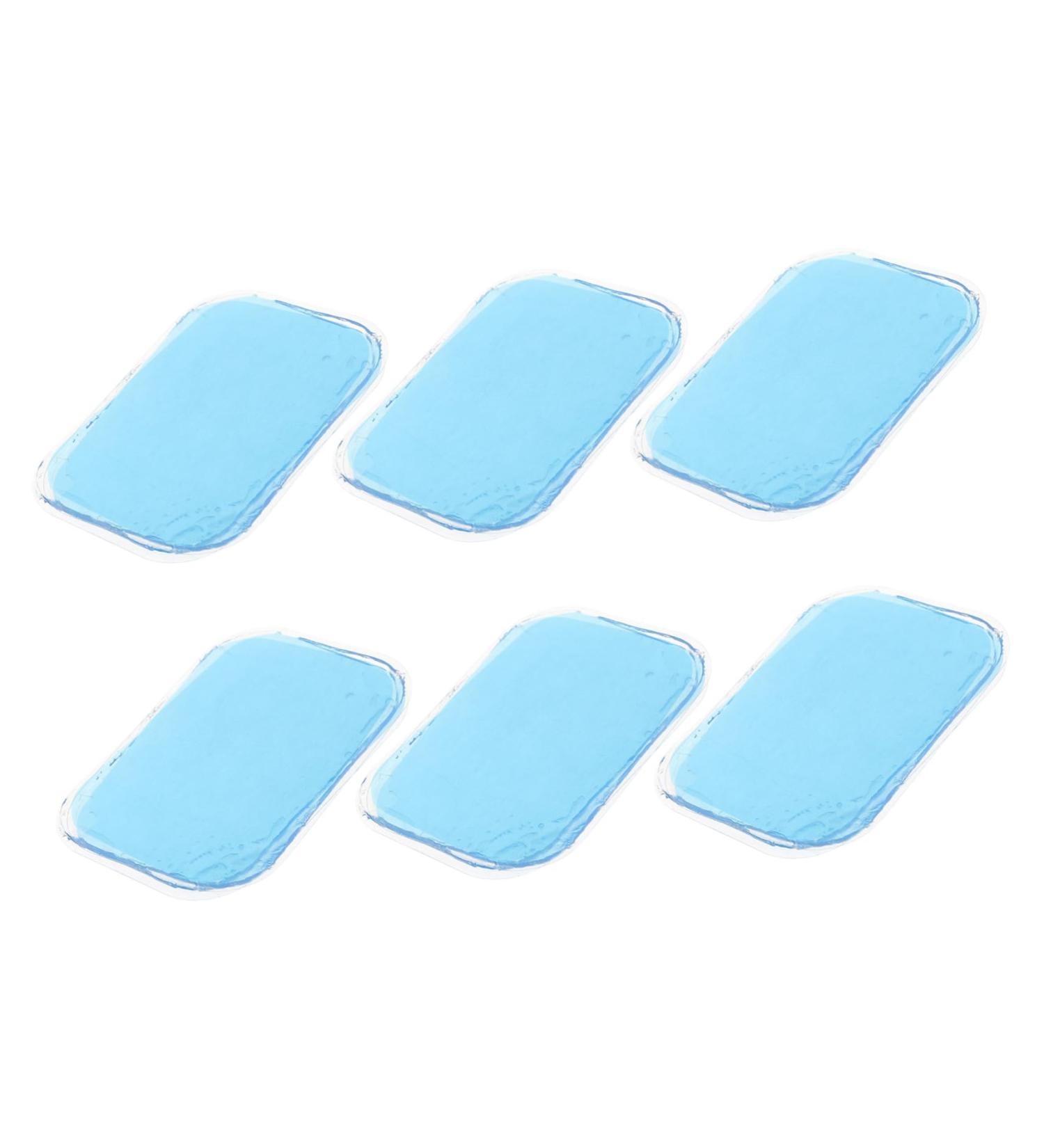 Fomiyes 30-Piece Leaf Gel Pads for Abdominal Stimulators - Hydrogel Replacement Pads Transparent Adhesive Accessories 6.00x4.00cm - Buy Online on GoSupps.com