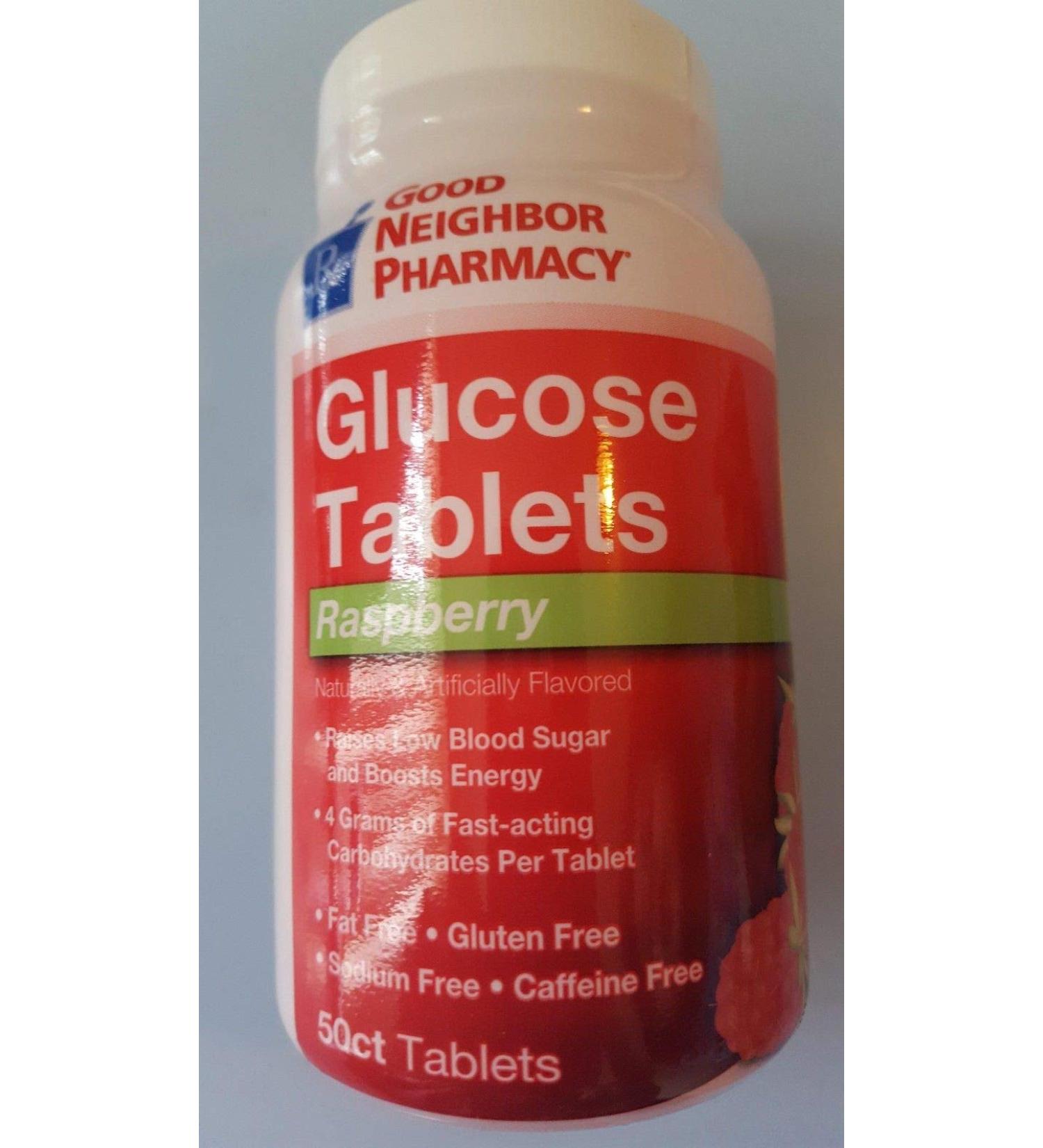 Glucose Tablets 50 ct Raspberry Flavor