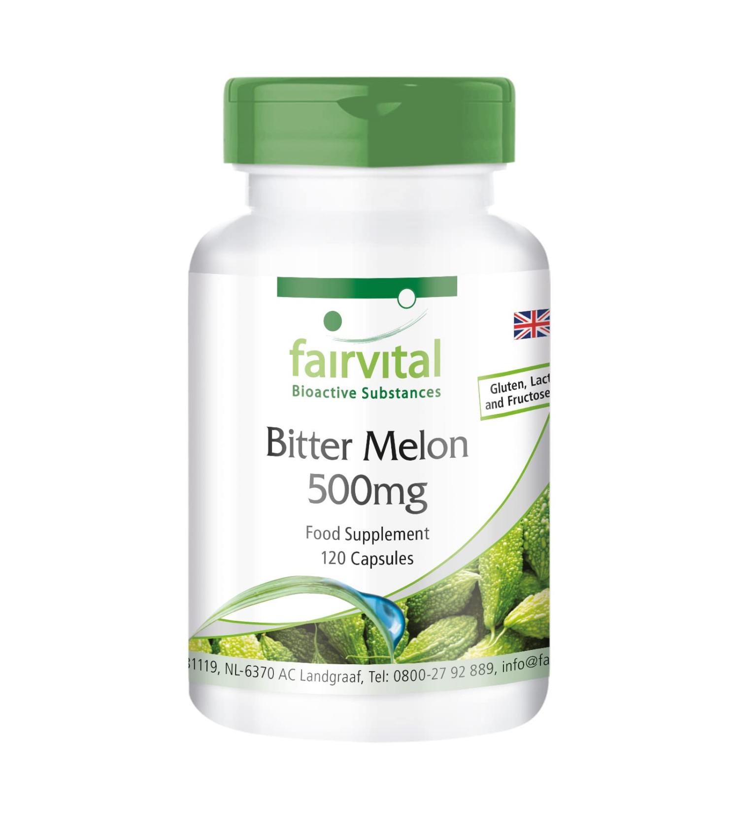Fairvital Bitter Melon 500mg with Chromium - Vegan - High Dosage - 120 Capsules - Buy Online on GoSupps.com