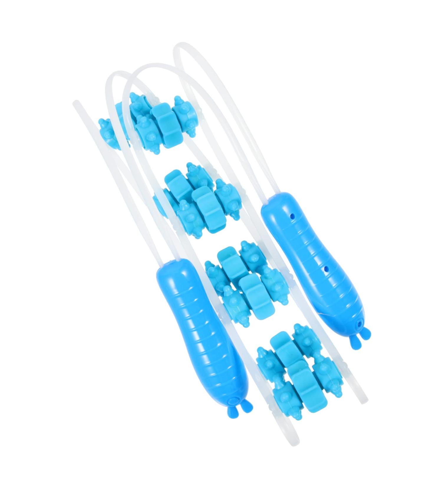 Combined Ball Pull Back Roller - Muscle Trigger Massage Stick & Silica Gel Tool for Back Pain Relief | Stretching & Recovery 115x5.6cm - Buy Online on GoSupps.com