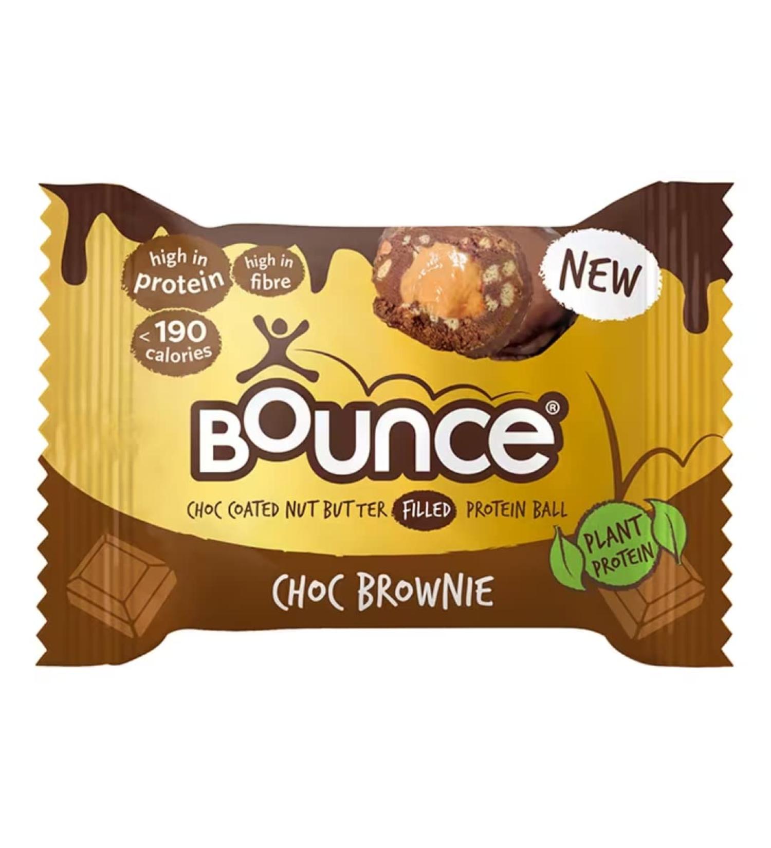 Bounce Dipped Dark Chocolate Brownie Protein Ball 40g x 20 Packs - Buy Online on GoSupps.com