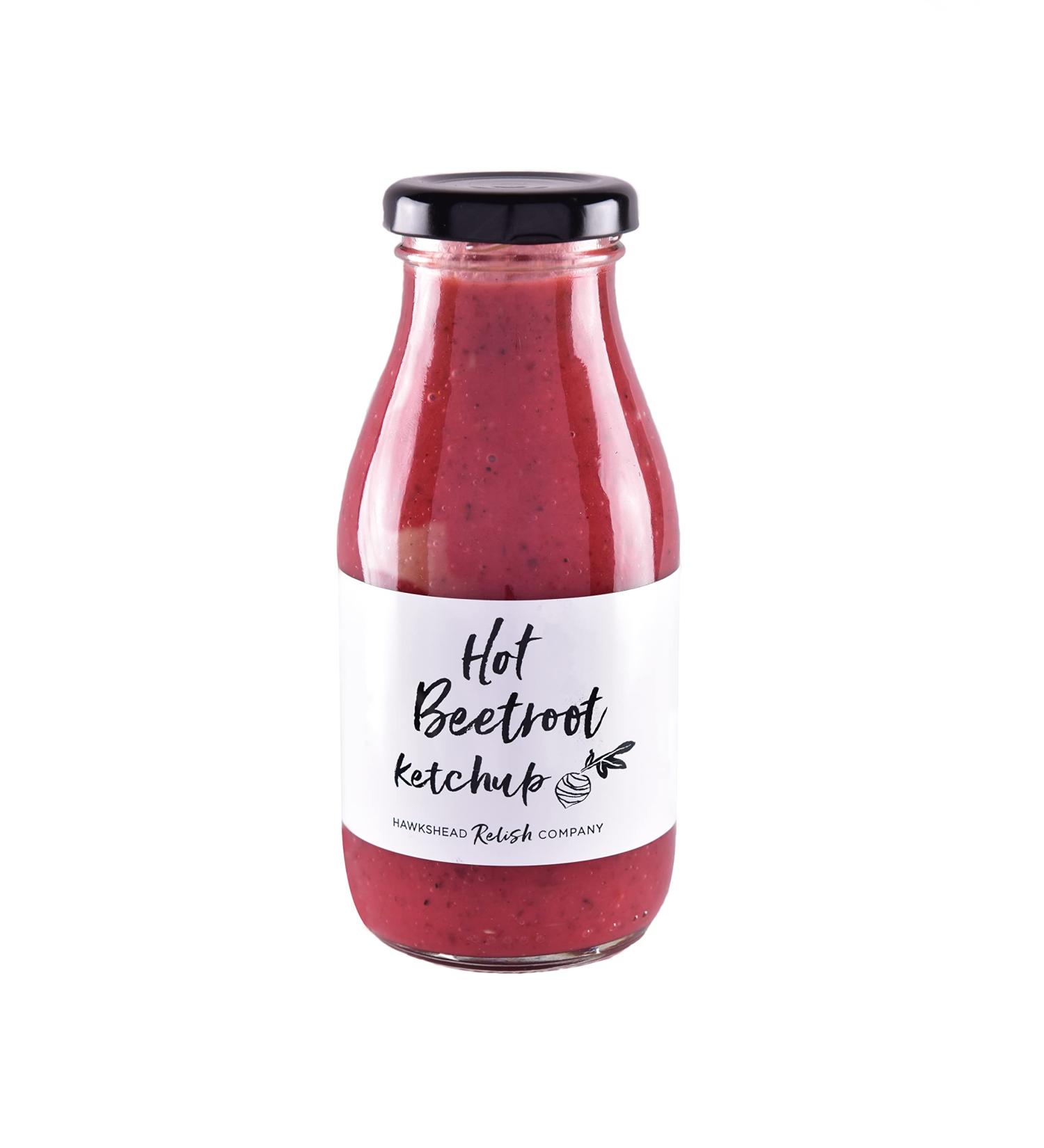Hawkshead Relish Hot Beetroot Ketchup 285g - Spicy and Tangy Condiment - Buy Online on GoSupps.com