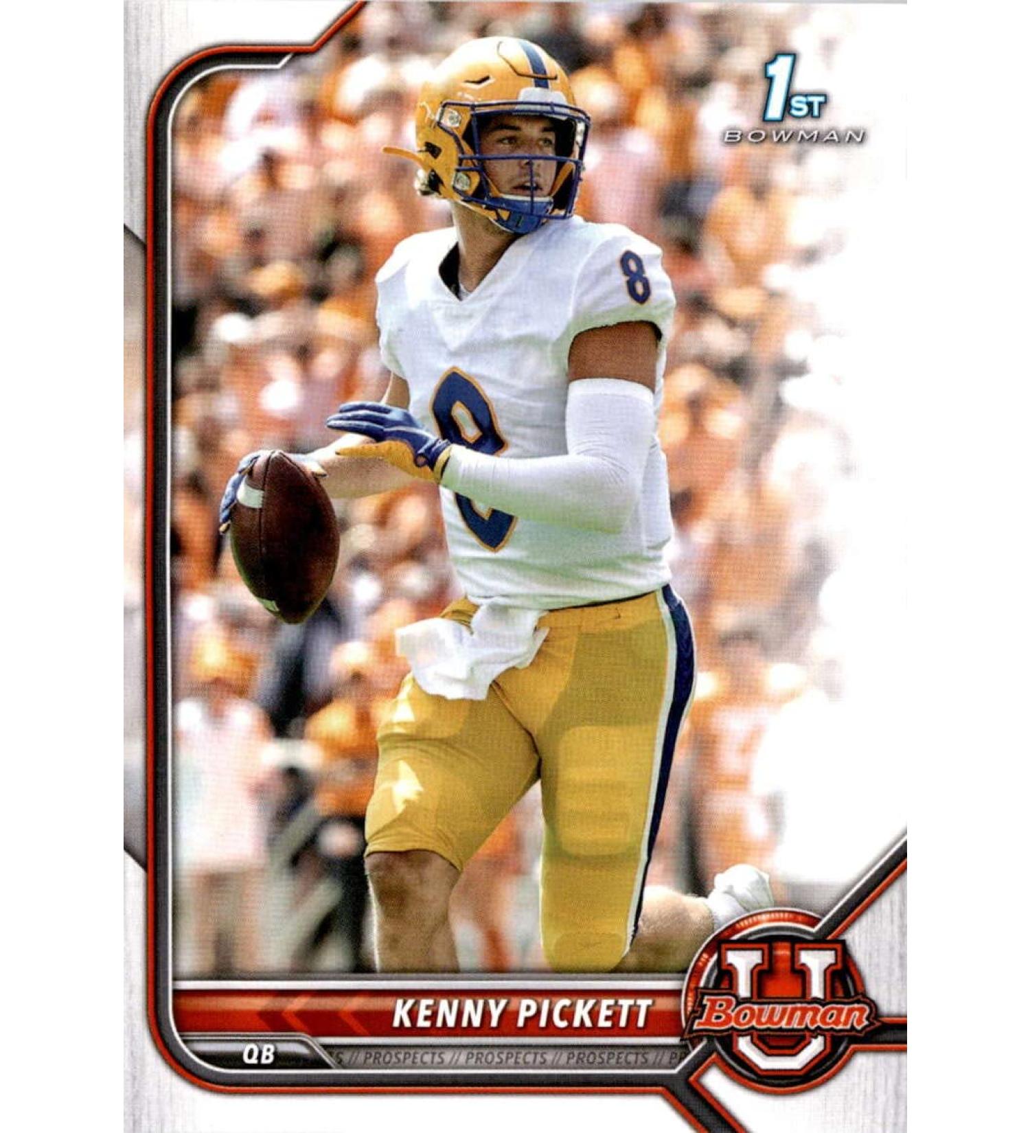 KENNY PICKETT RC 2022 Bowman University #65 ROOKIE NM+-MT+ NFL Football NCAA Paper