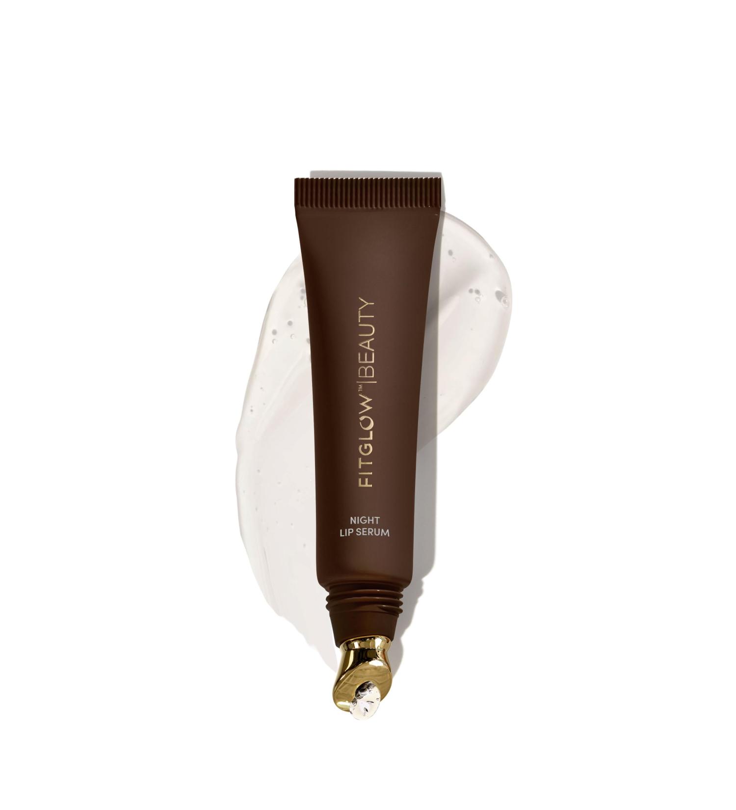 Fitglow Beauty | Night Lip Serum 10 Year Anniversary | Lip Sleeping Mask | Plant-Powered Natural Overnight Lip Mask Treatment | Hydrating Moisturizer for Dry Cracked Chapped Lips | 1 (12g) Tube Clear Single Anniversary Edi  - Buy Online on GoSupps.com