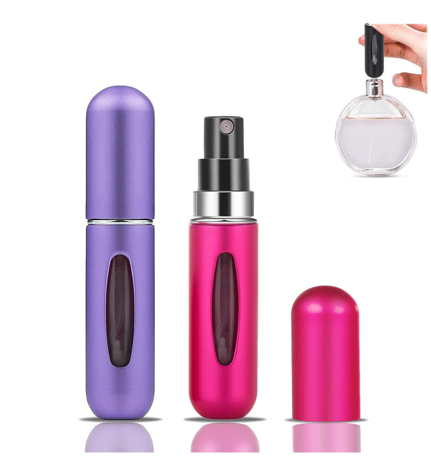 WAEKIYTL Mini Refillable Perfume Atomizer Spray Bottle 5ml Travel Size (2pcs) - Buy Online on GoSupps.com